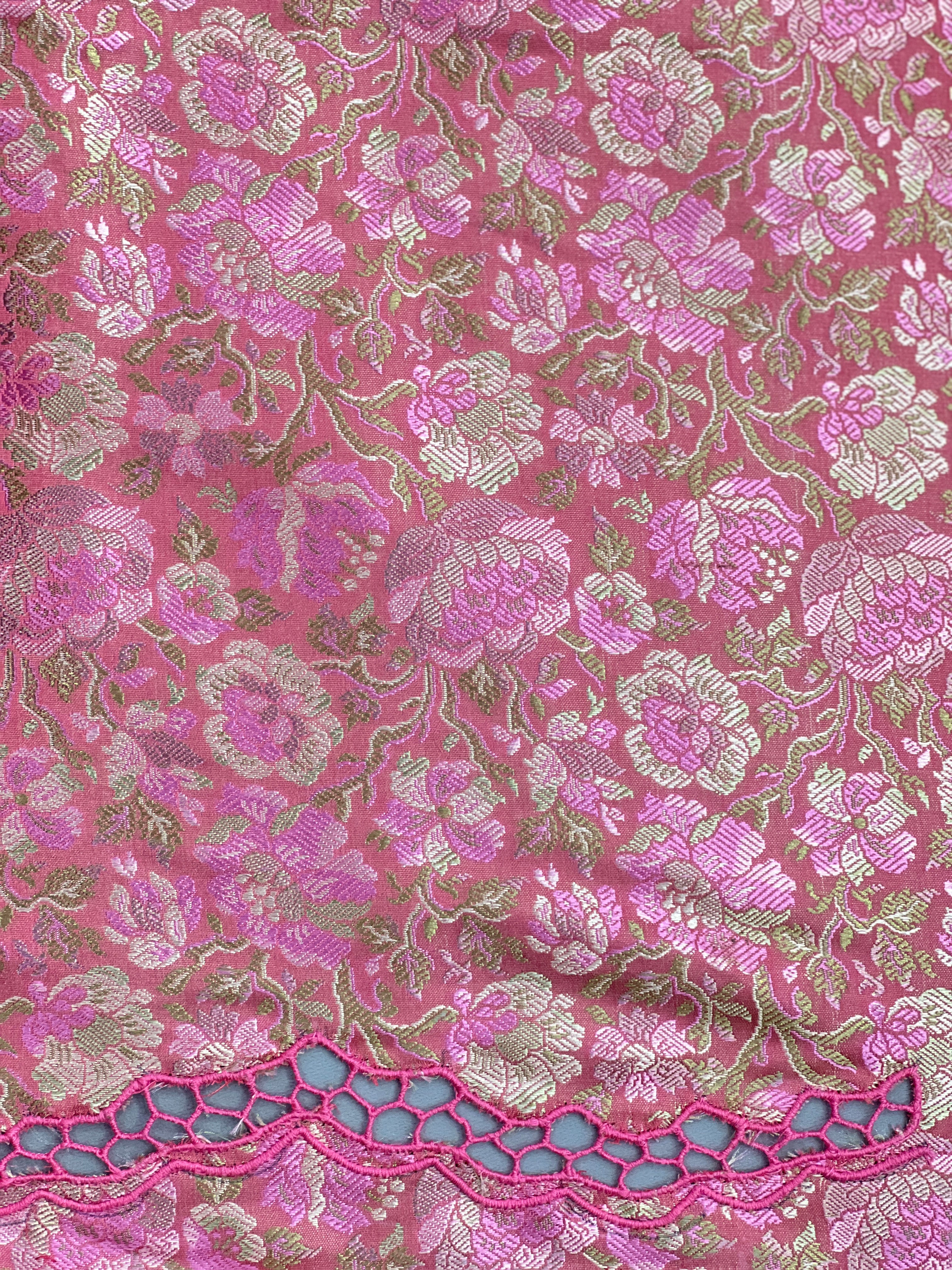 Twine Cut Work Border Detailed Banarasi Silk Saree | TC459