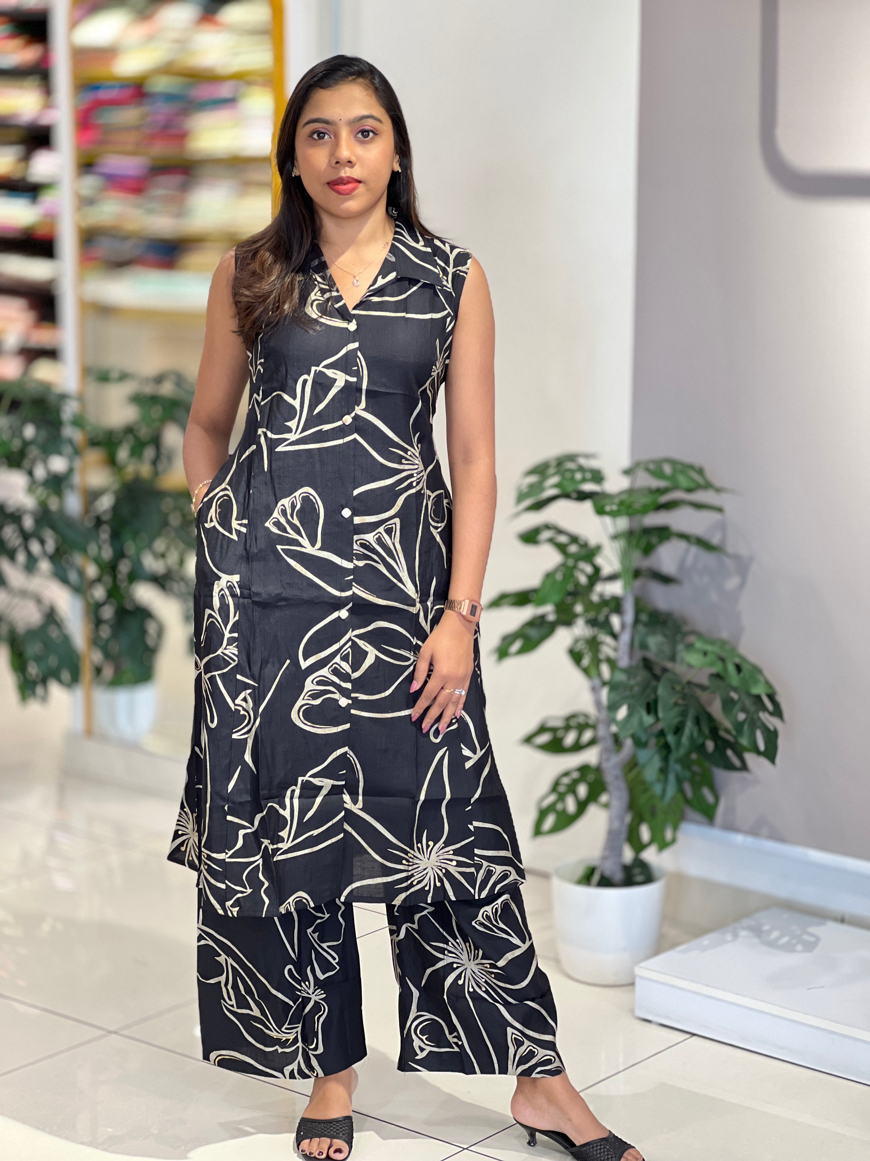 Print Detailed Rayon Kurta Set | YV102