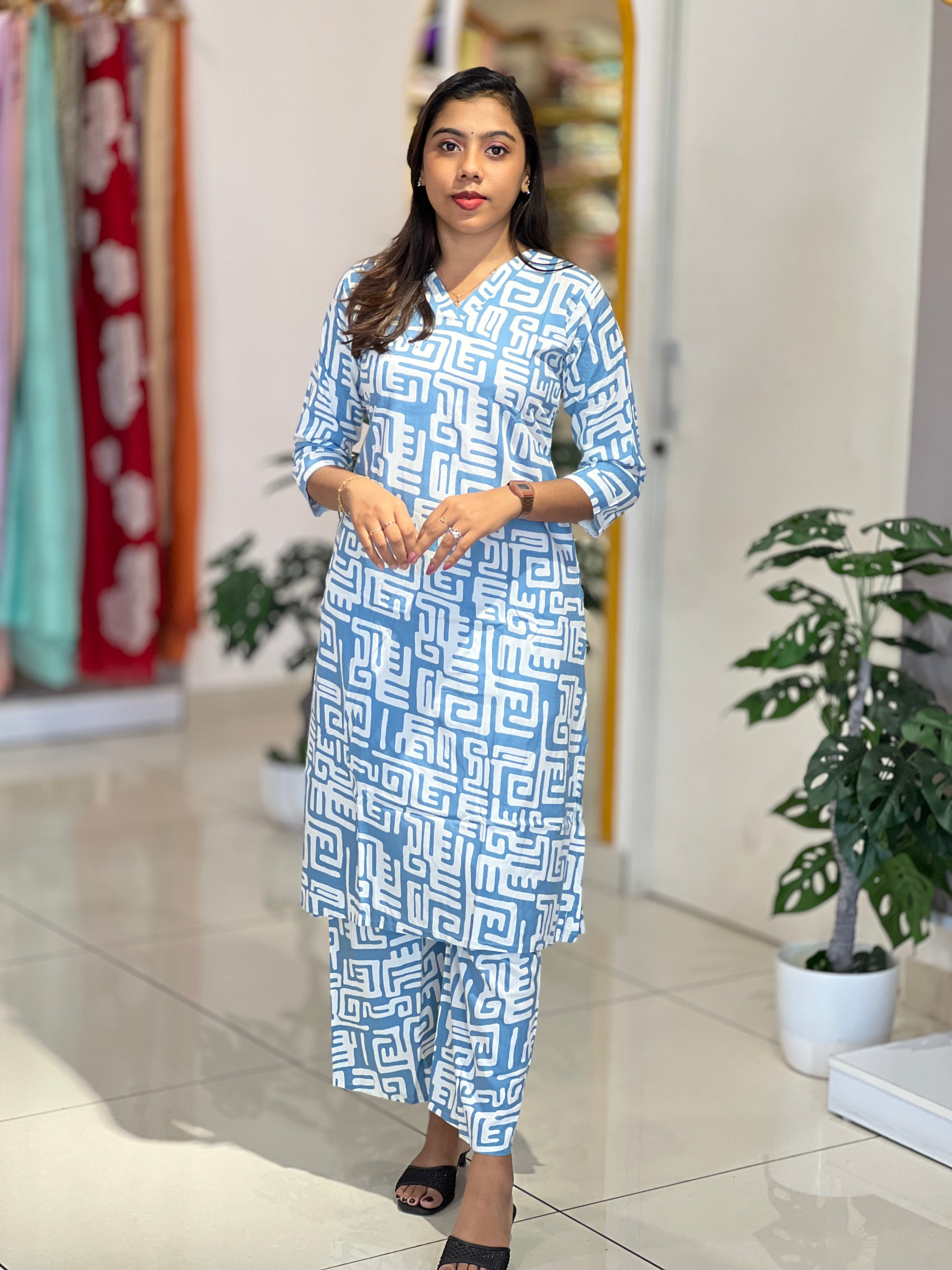 Printed Rayon Kurta Set | YV111