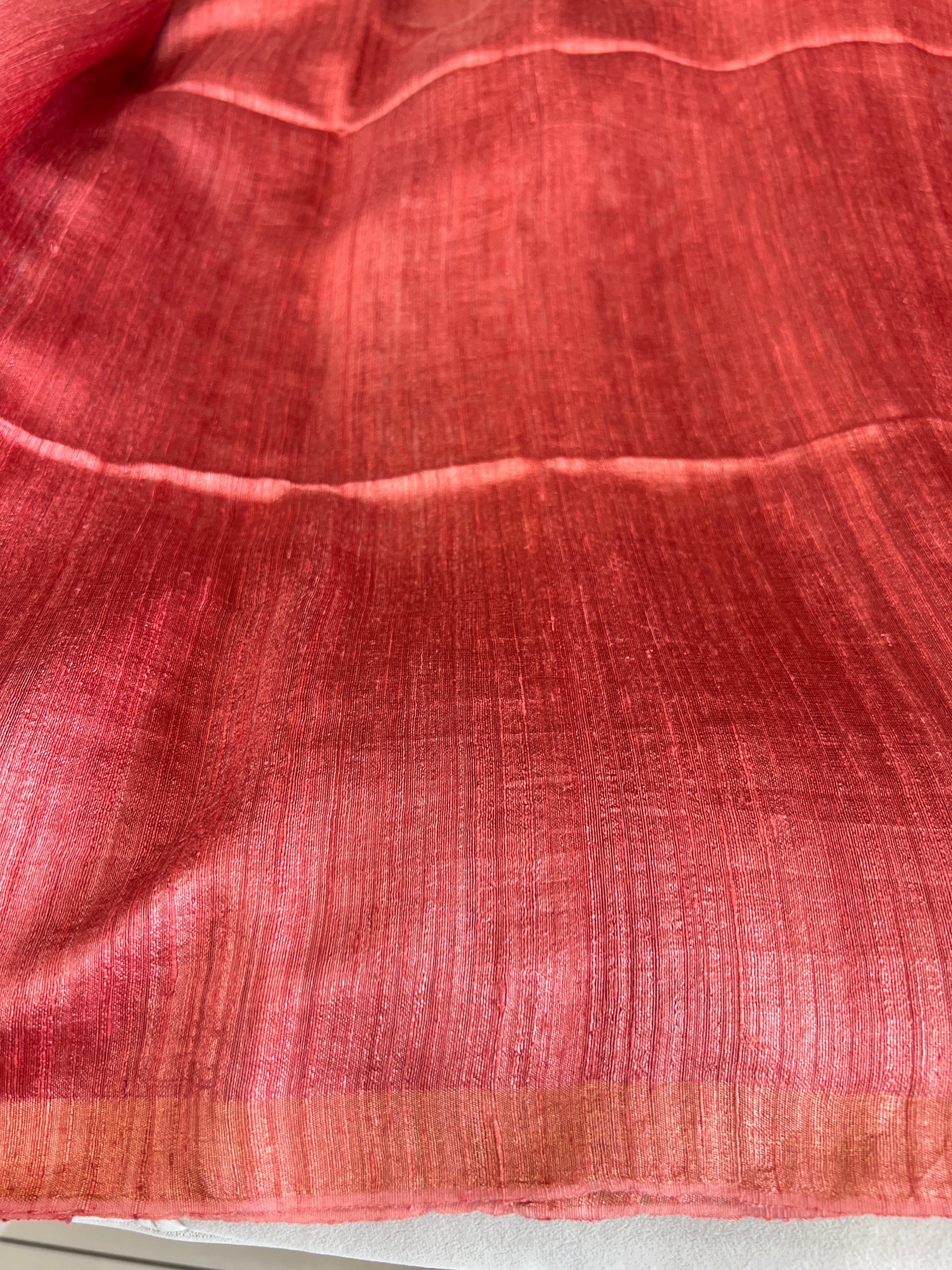 Hand Tie & Dye Detailed Jute Saree | RGD746