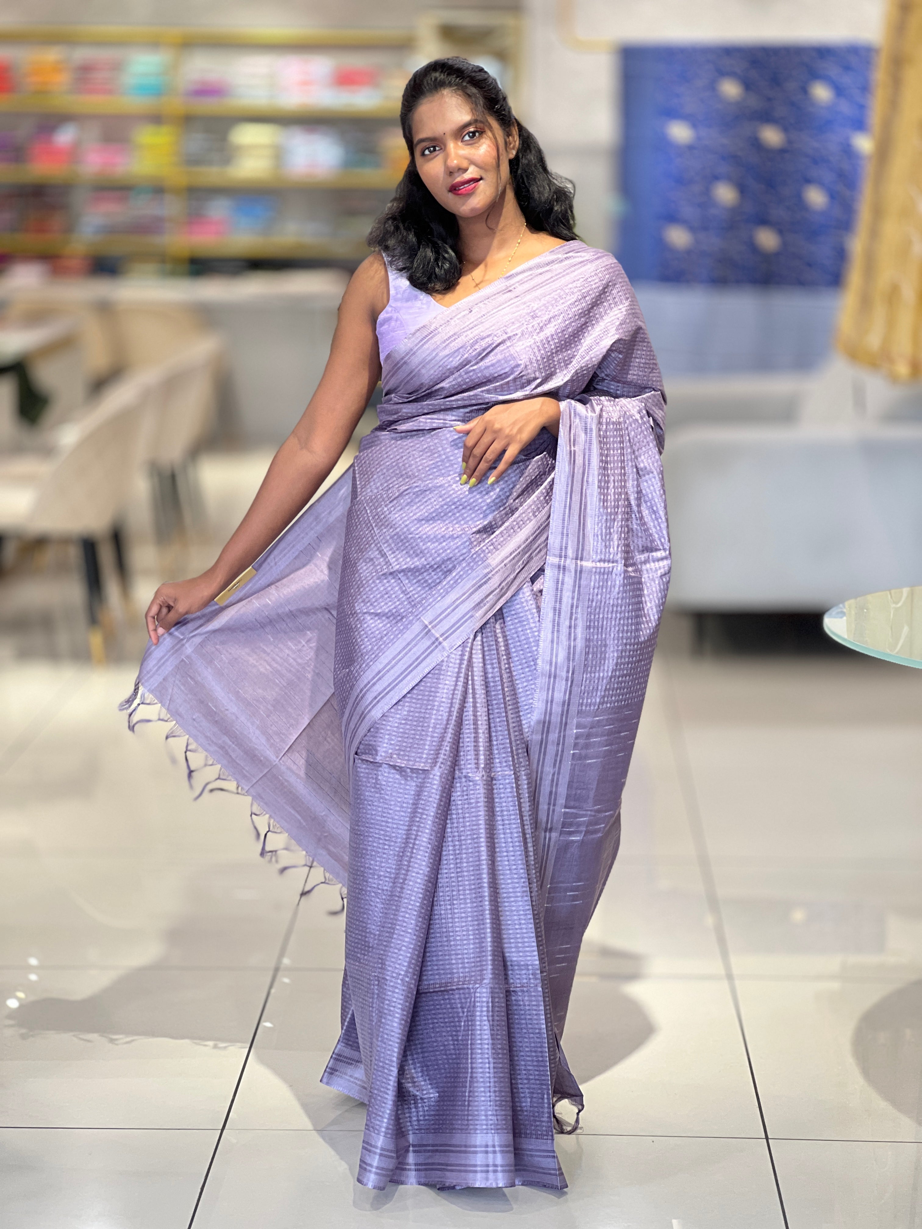 Thread & Kesiya Weaved Semi Tussar Saree | PNS188