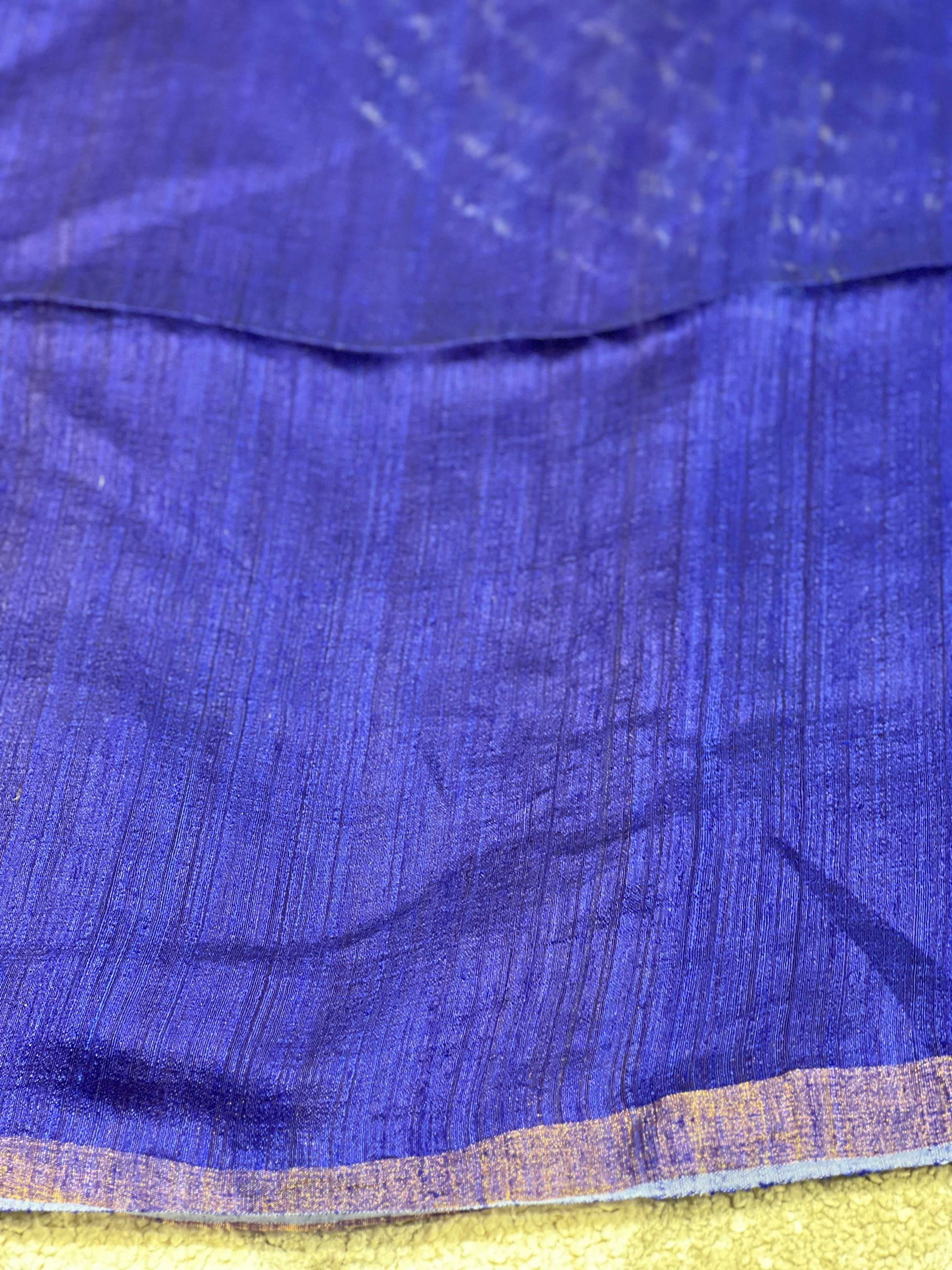 Hand Tie & Dye Detailed Jute Saree | RGD748