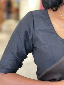 Button Detailed Plain Cotton Stitched Blouse | IT153