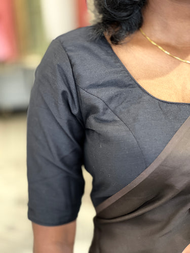 Button Detailed Plain Cotton Stitched Blouse | IT153