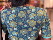 Kantha & Floral Detailed Cotton Stitched Blouse | IT154