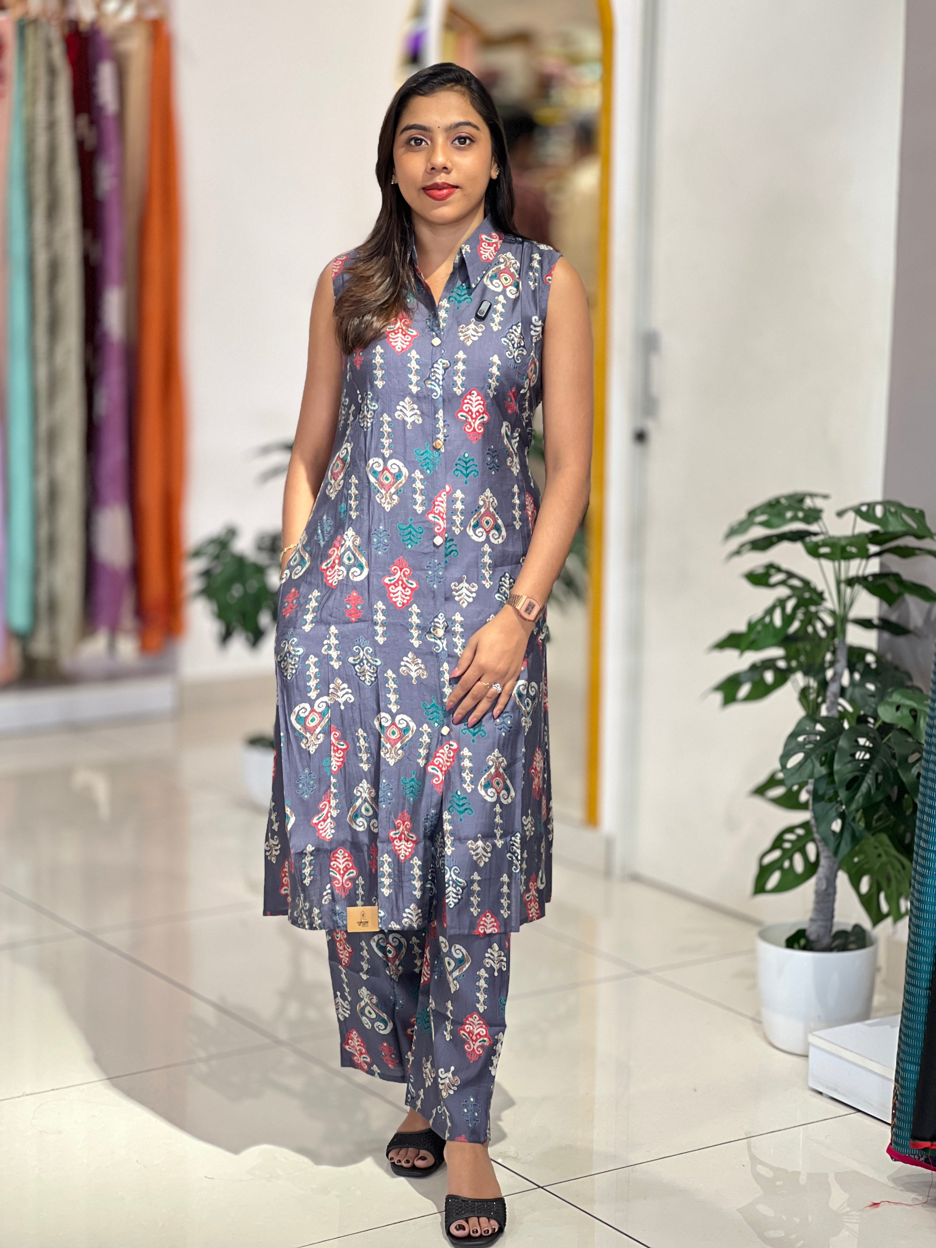 Floral Printed Rayon Kurta Set | YV115