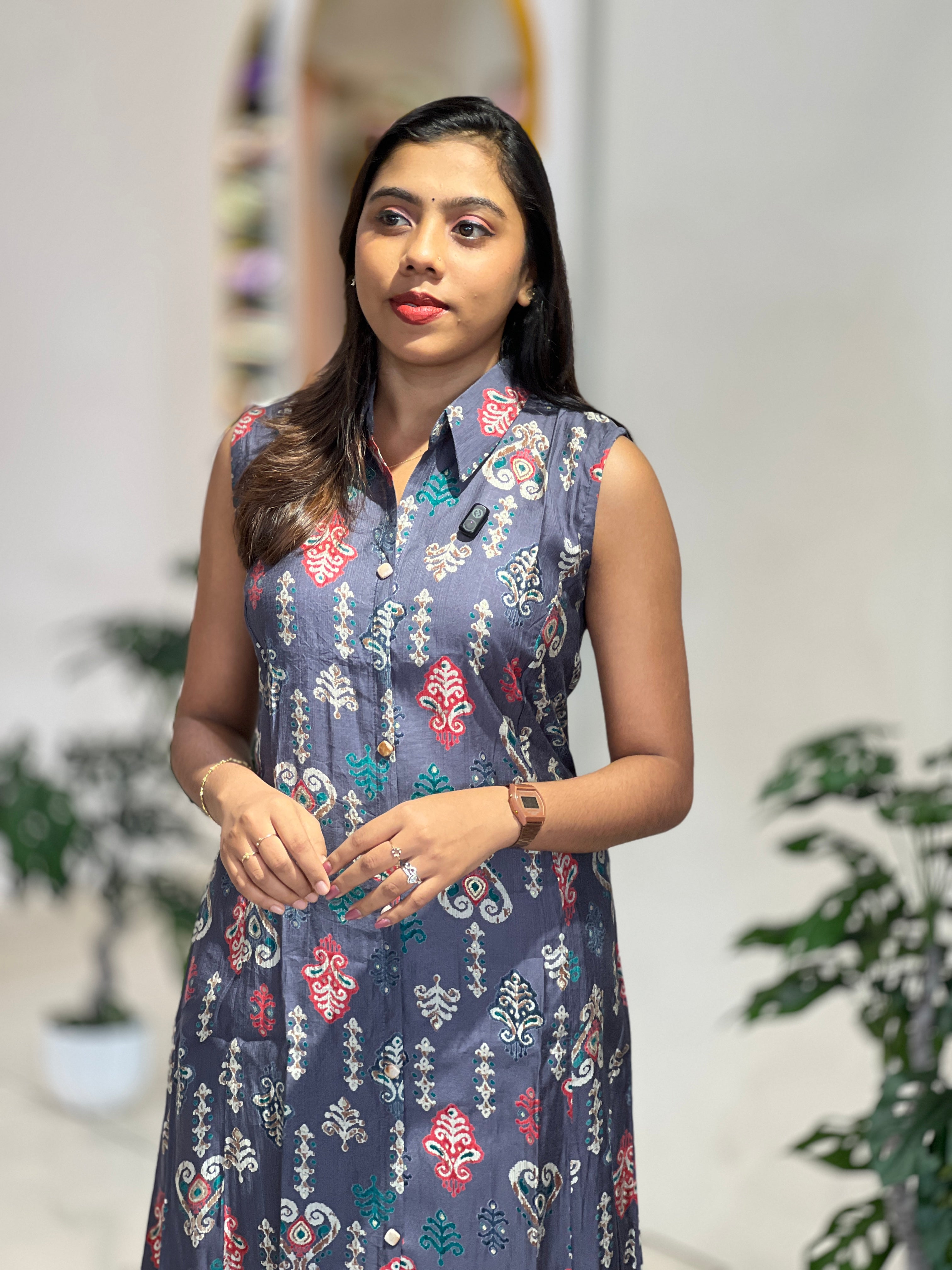 Floral Printed Rayon Kurta Set | YV115