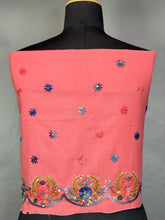 Hand Embroidery Cotton Blouse Material | OS436