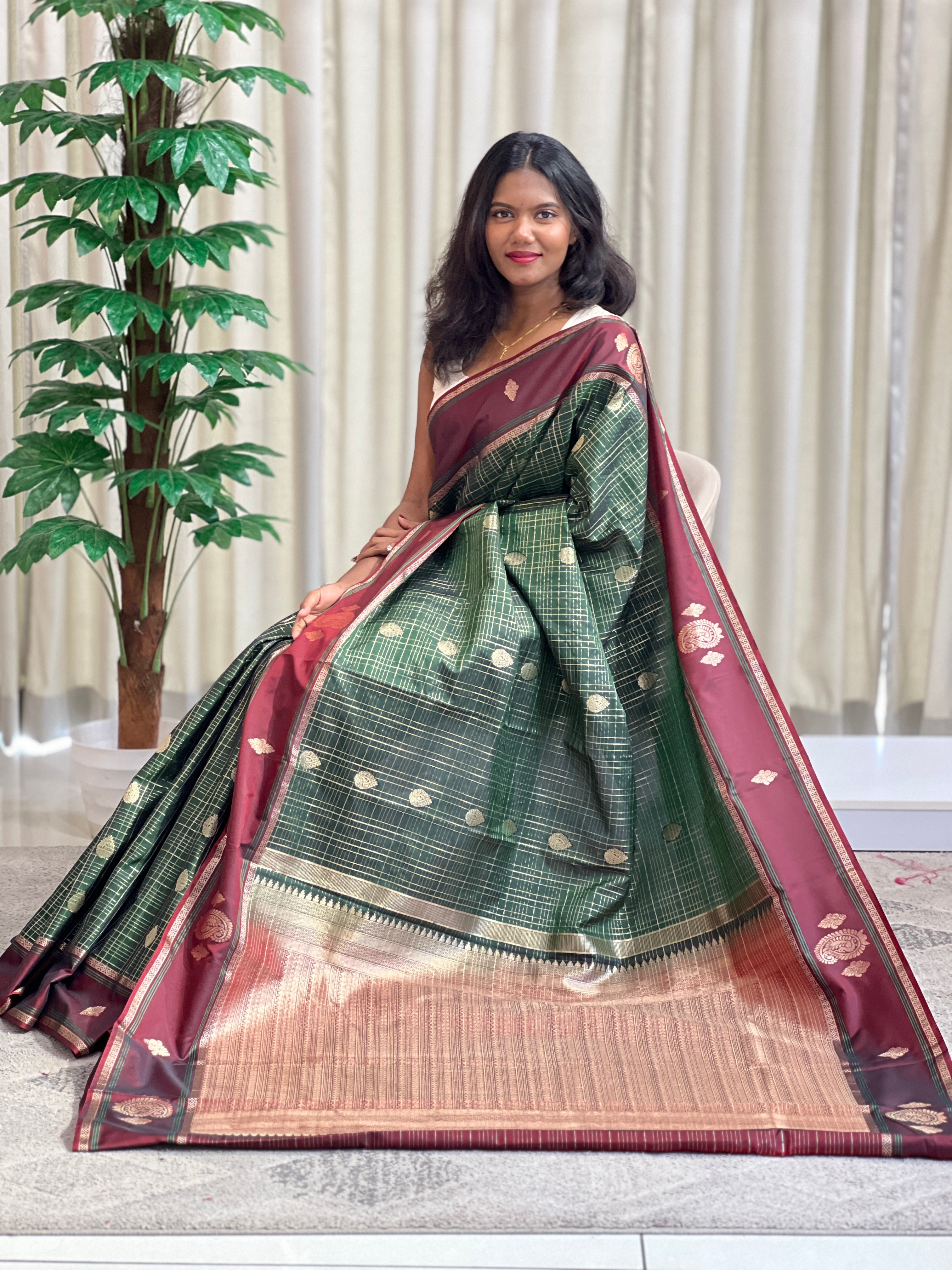 Rettapet Pattern Soft Silk Saree | RVS168