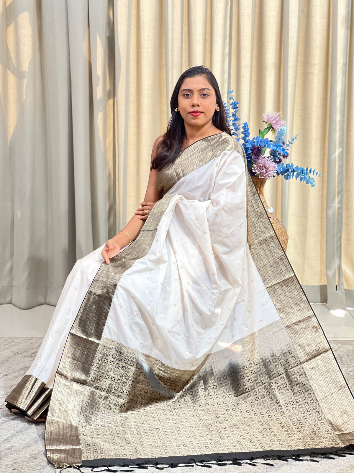 Buta Pattern Semi Silk Saree | TR170