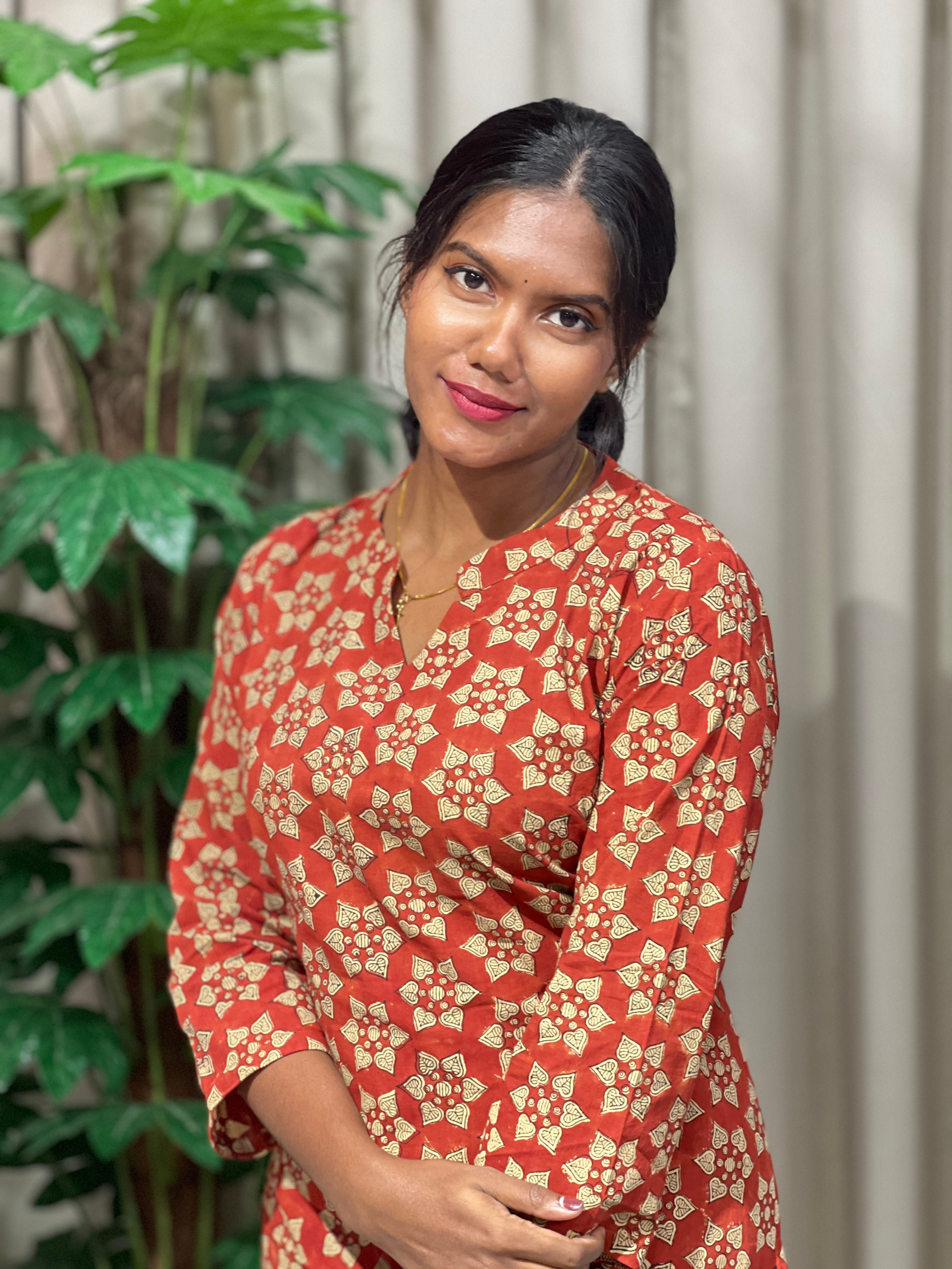 Printed Cotton Kurta Set | DNT864