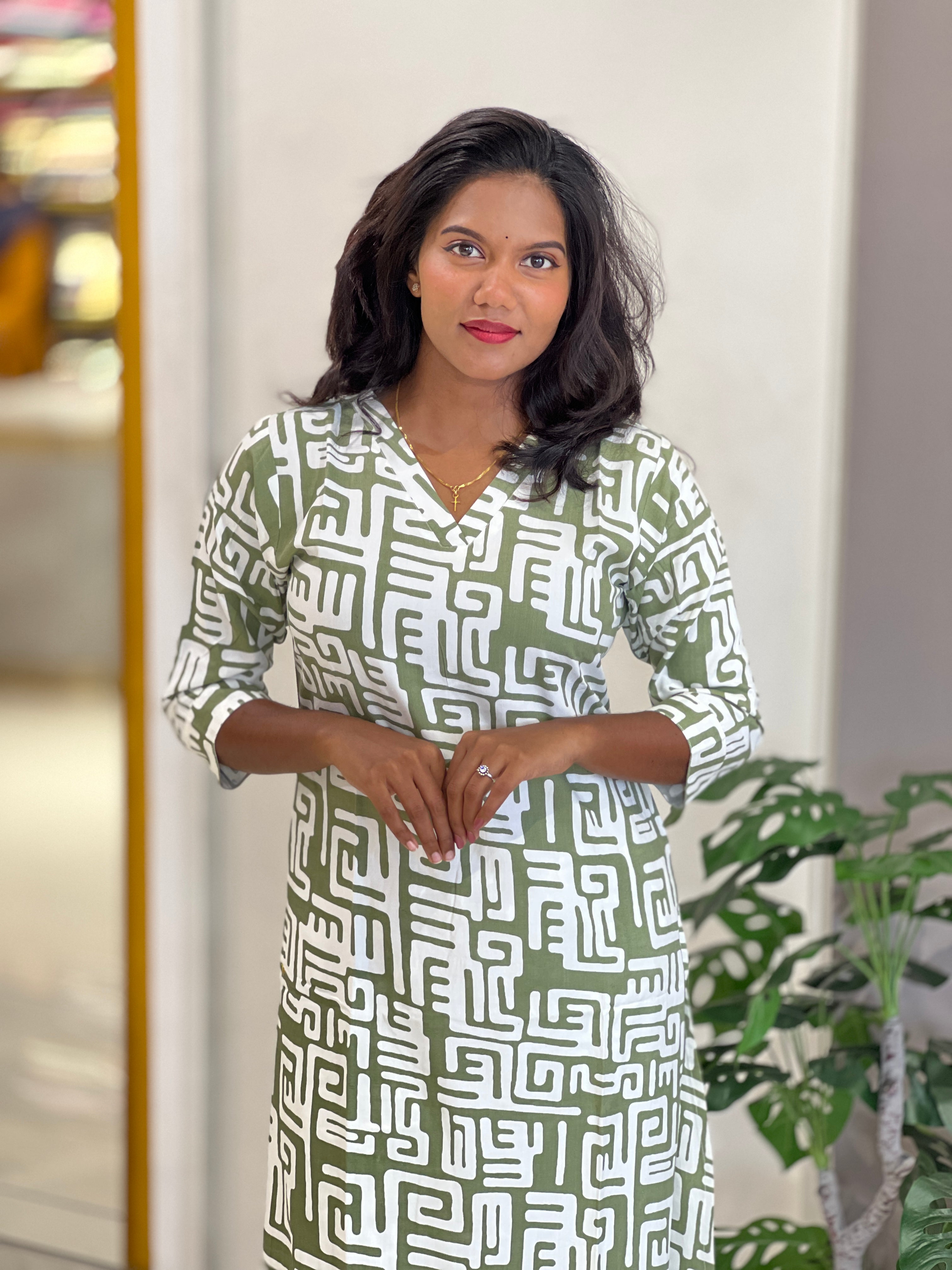 Printed Rayon Kurta Set | YV110