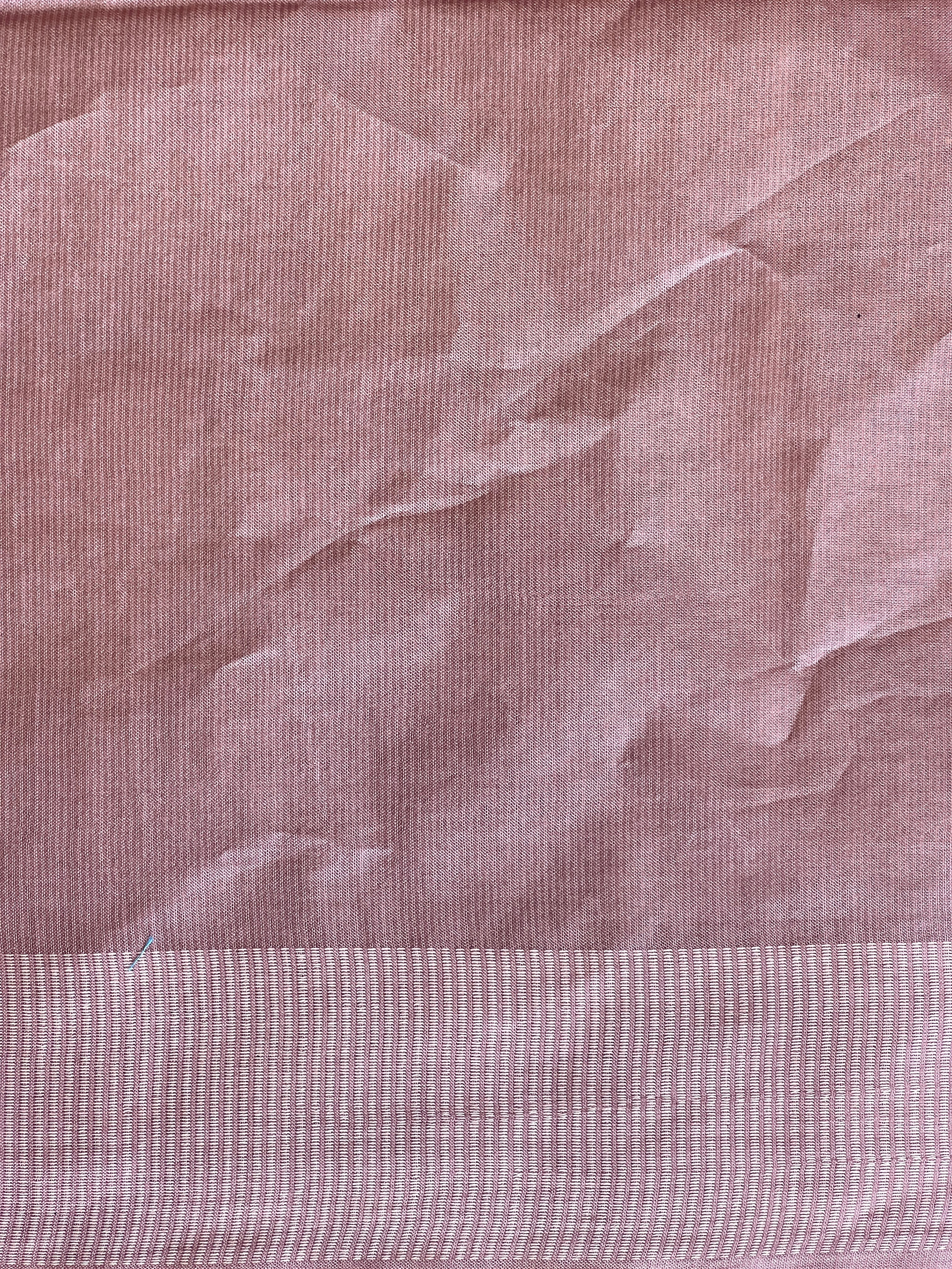 Thread Weaving Geometric Patterned Semi Tussar Saree | PNS161