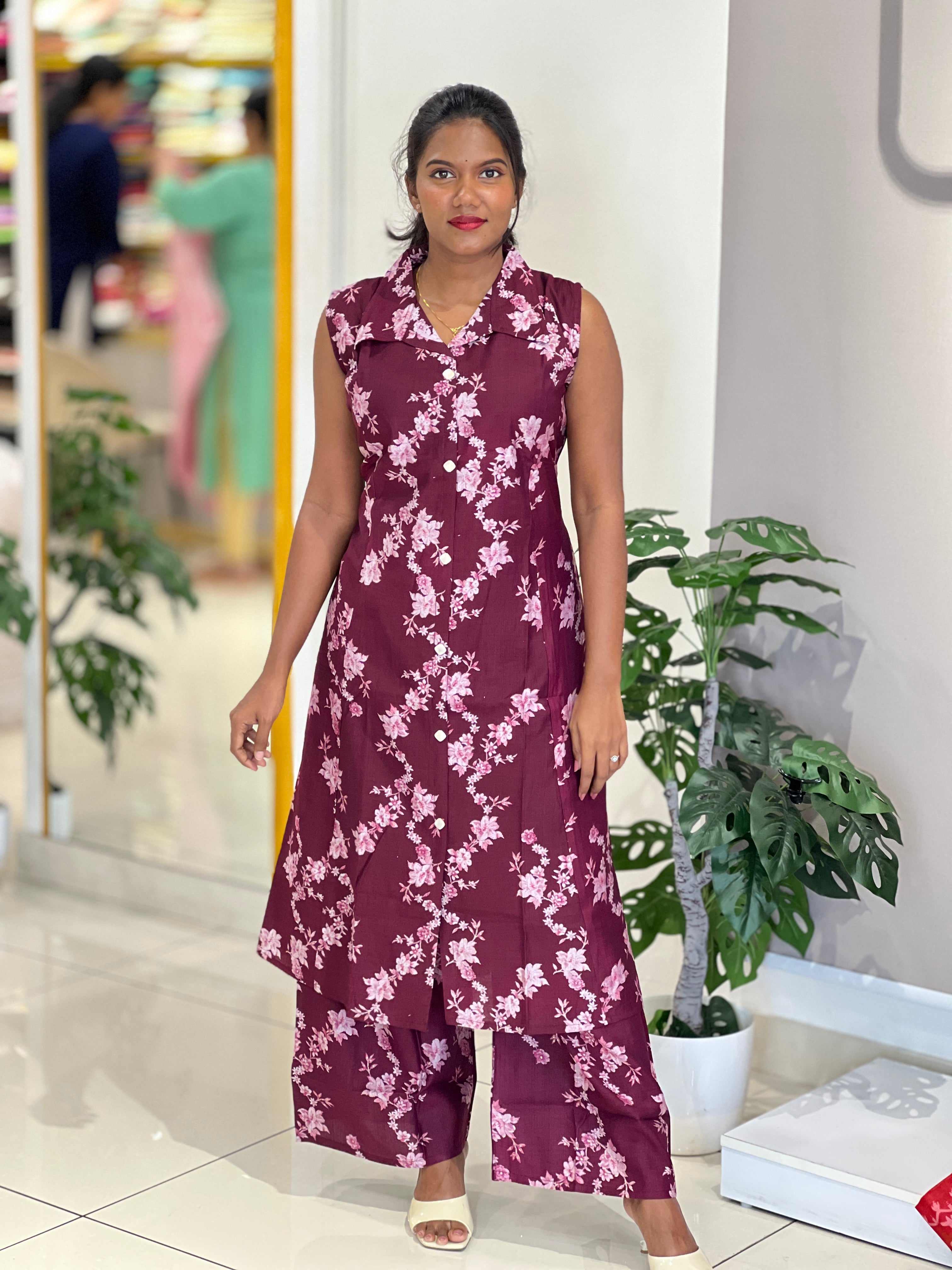 Printed Rayon Kurta Set | YV113