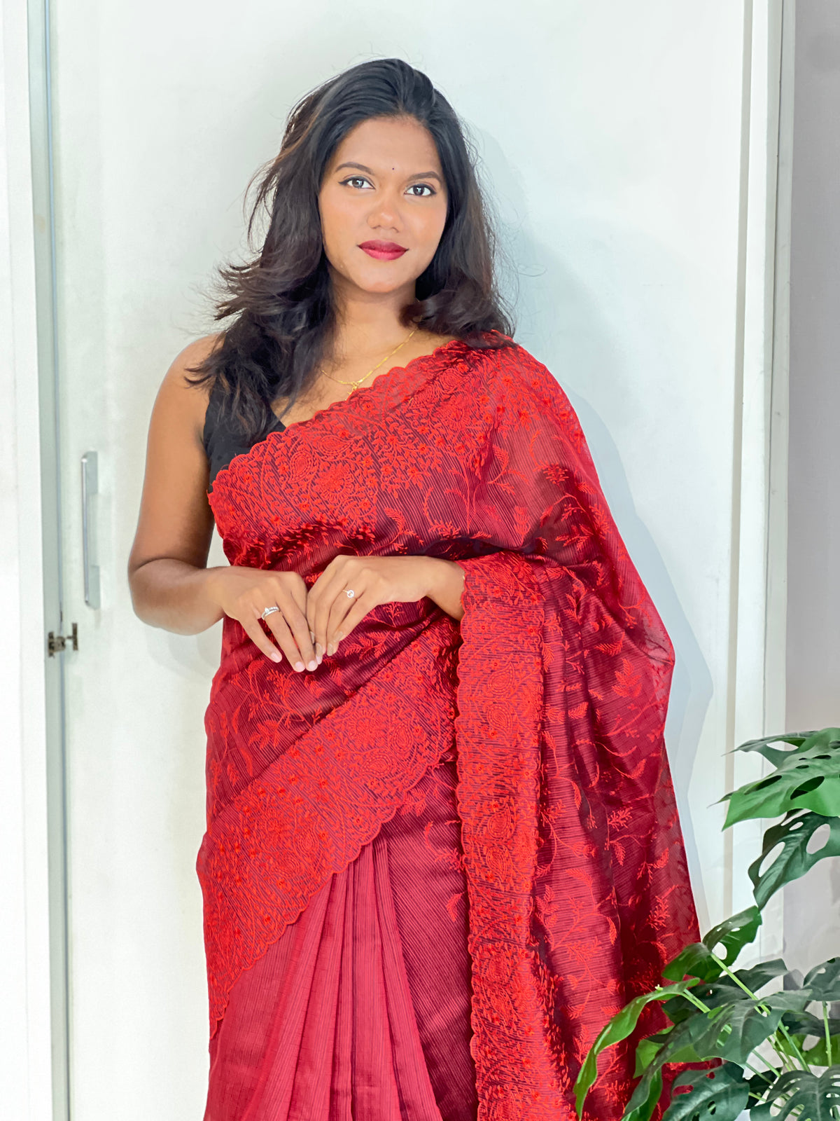 Machine Embroidery Kota Saree | ZSS299