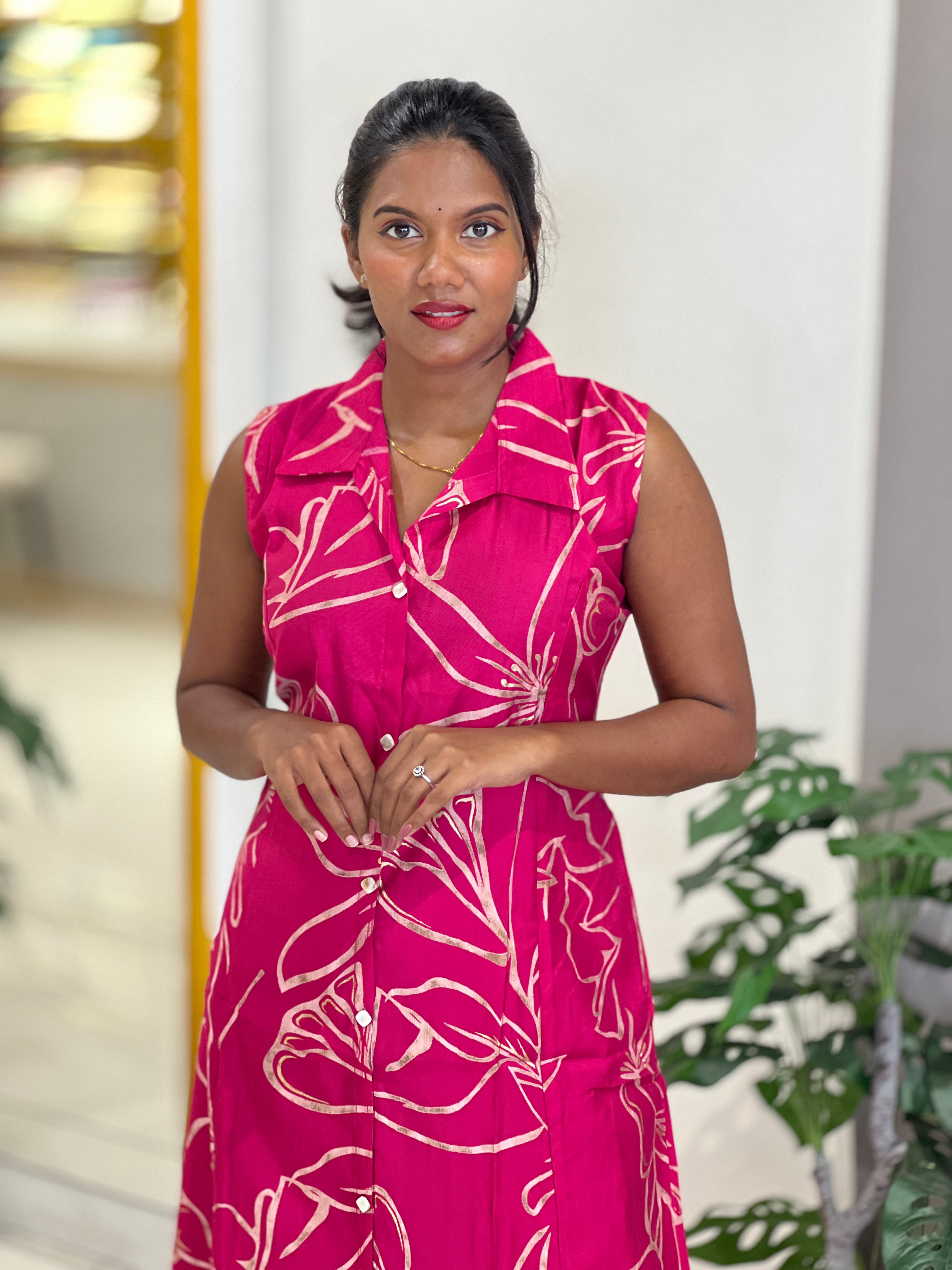 Print Detailed Rayon Kurta Set | YV104