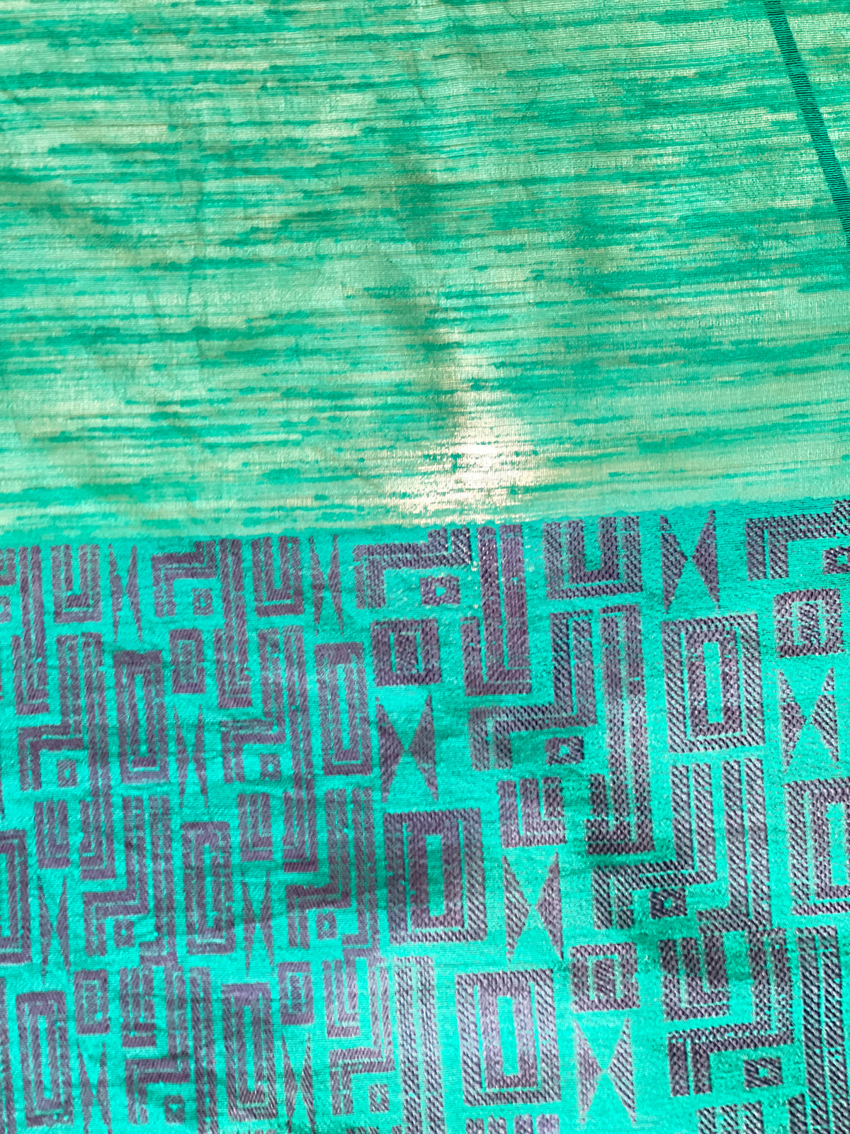 Abstract Pattern Semi Jute Saree | YNG1636