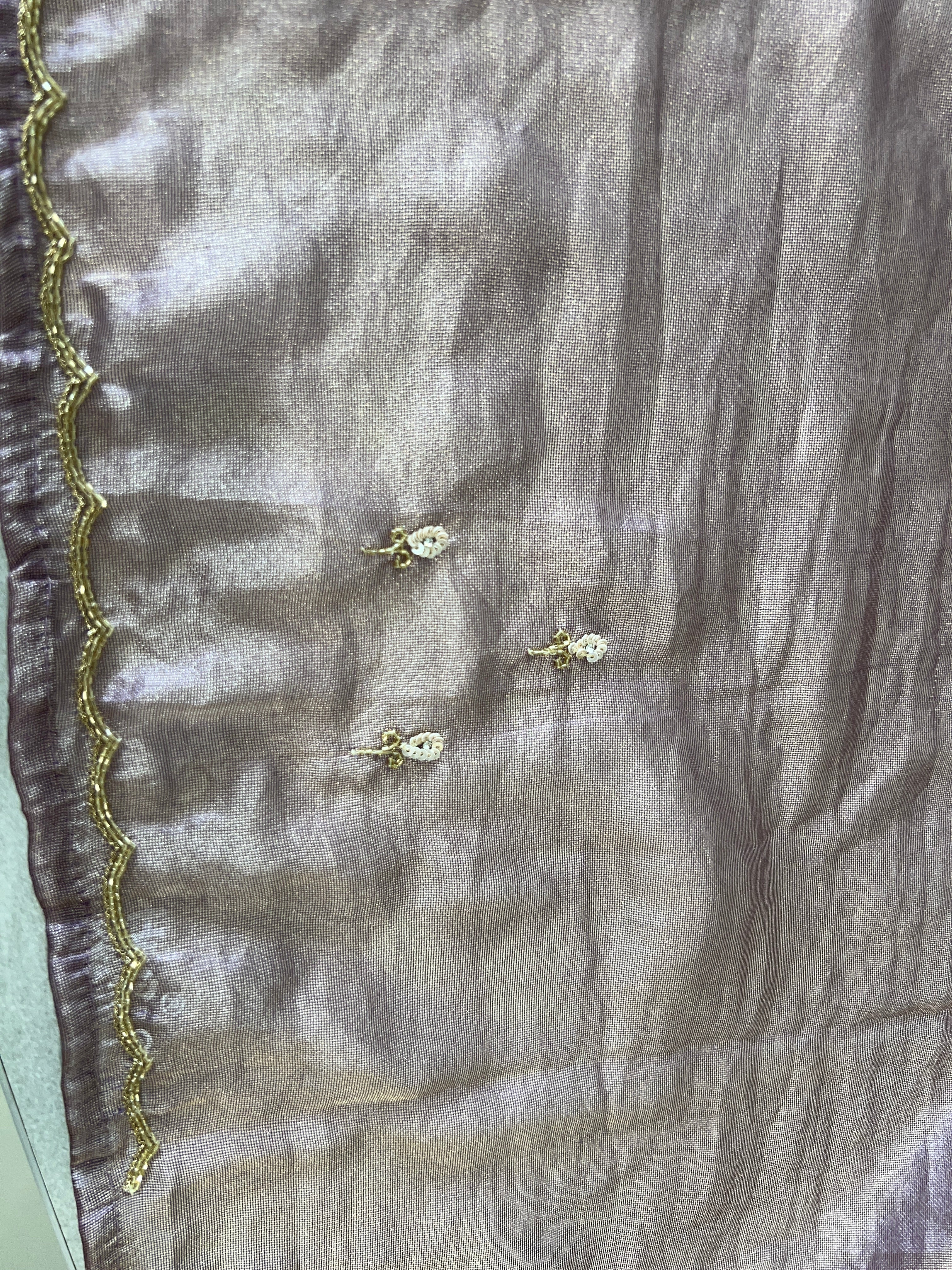 Sequence & Beads Detailed Shimmer Georgette Saree | SBP872
