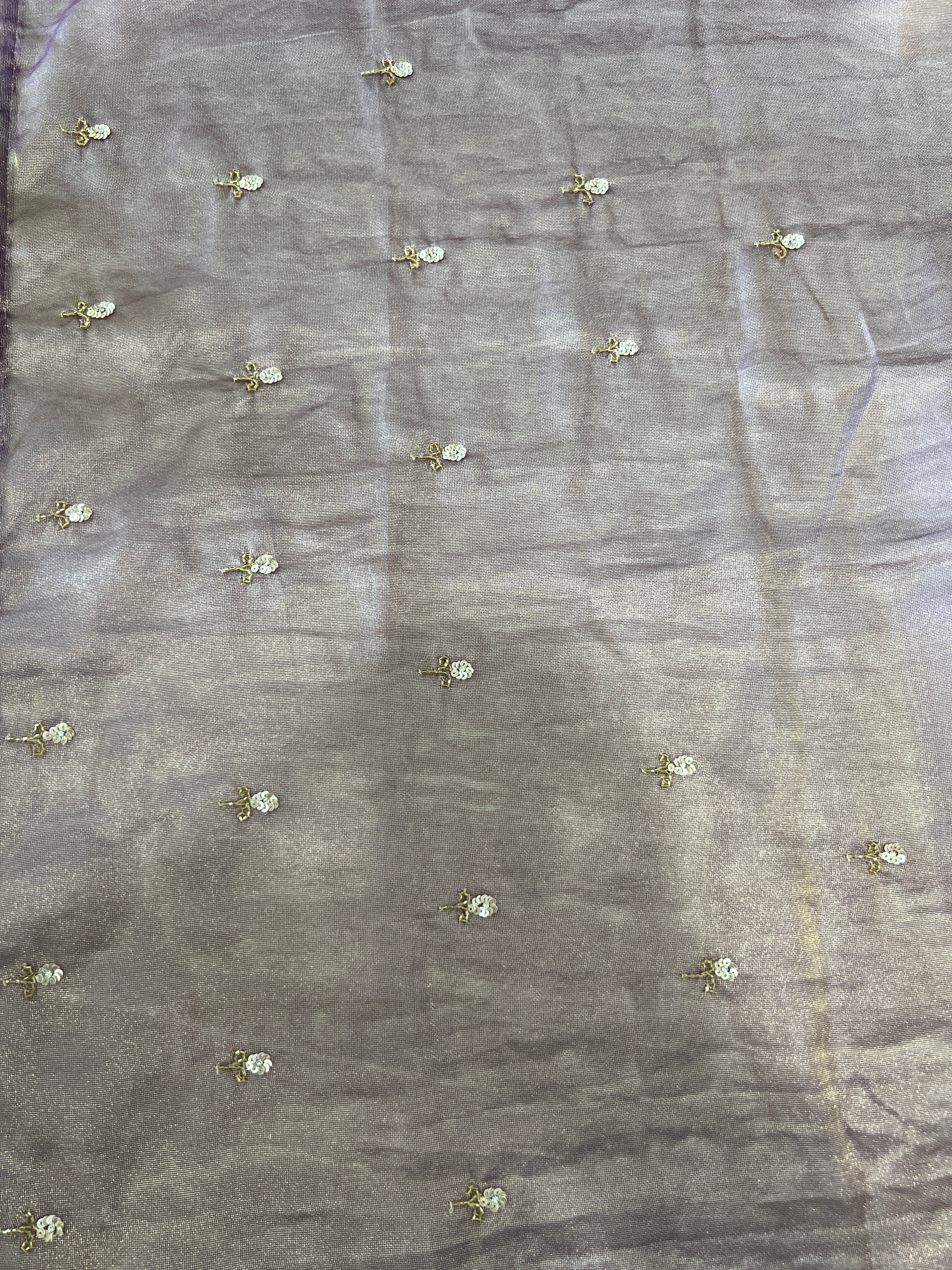 Sequence & Beads Detailed Shimmer Georgette Saree | SBP872