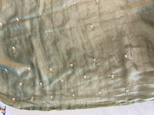 Sequence & Beads Detailed Shimmer Georgette Saree | SBP869