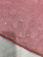 Sequence & Beads Detailed Shimmer Georgette Saree | SBP870