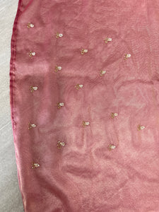 Sequence & Beads Detailed Shimmer Georgette Saree | SBP870