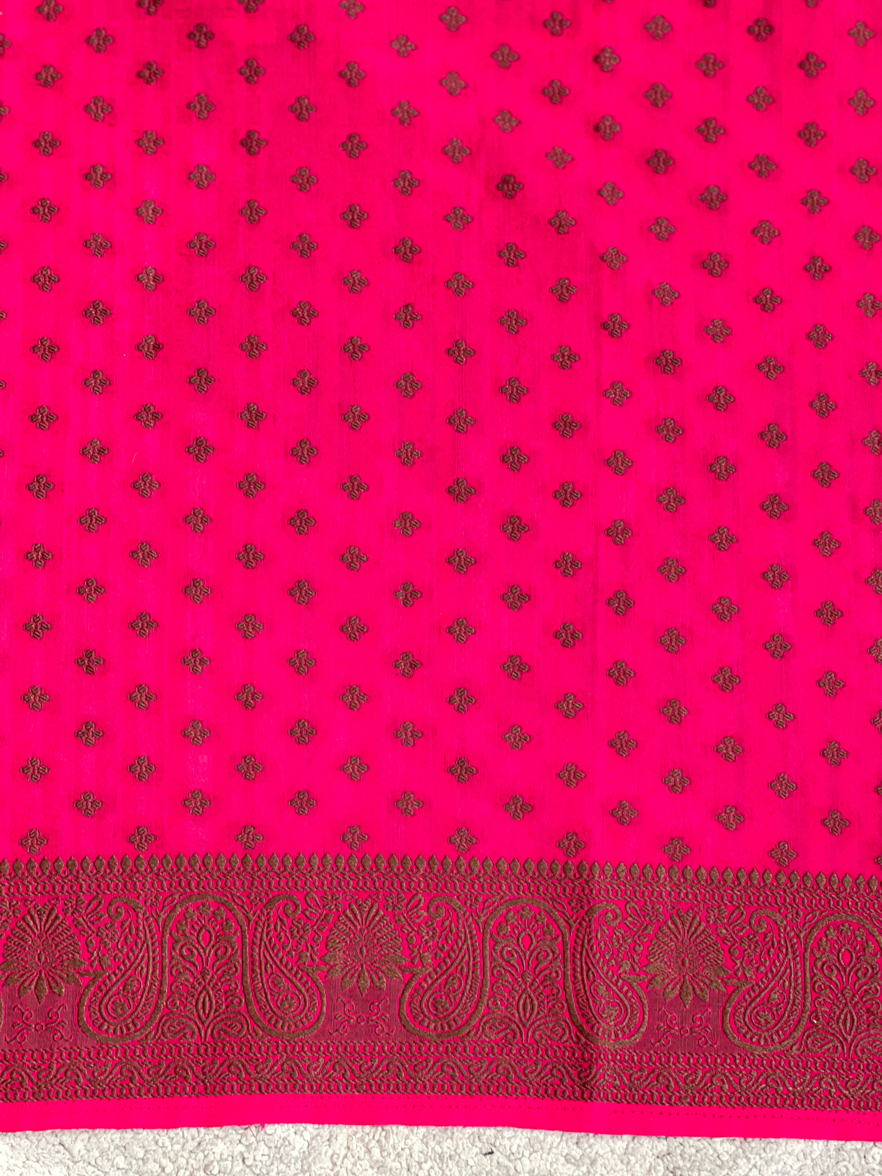 Antique Color Thread Woven Tussar Georgette Banarasi Saree | YNG1267