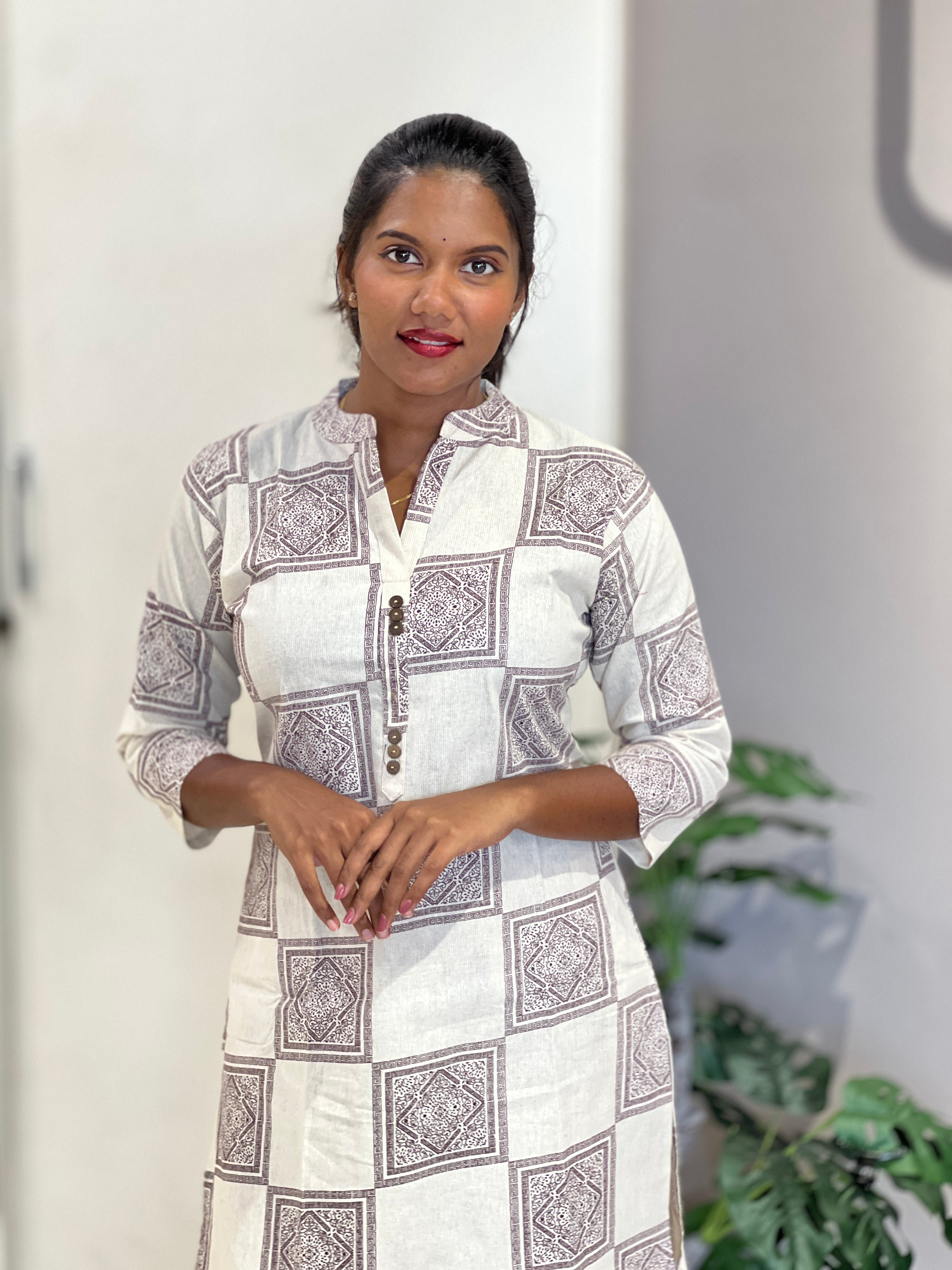 Printed Cotton Kurta Set | SLS105
