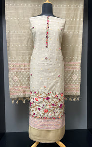 Phulkari With Jamdani Weaved Chanderi Salwar Set | LV449