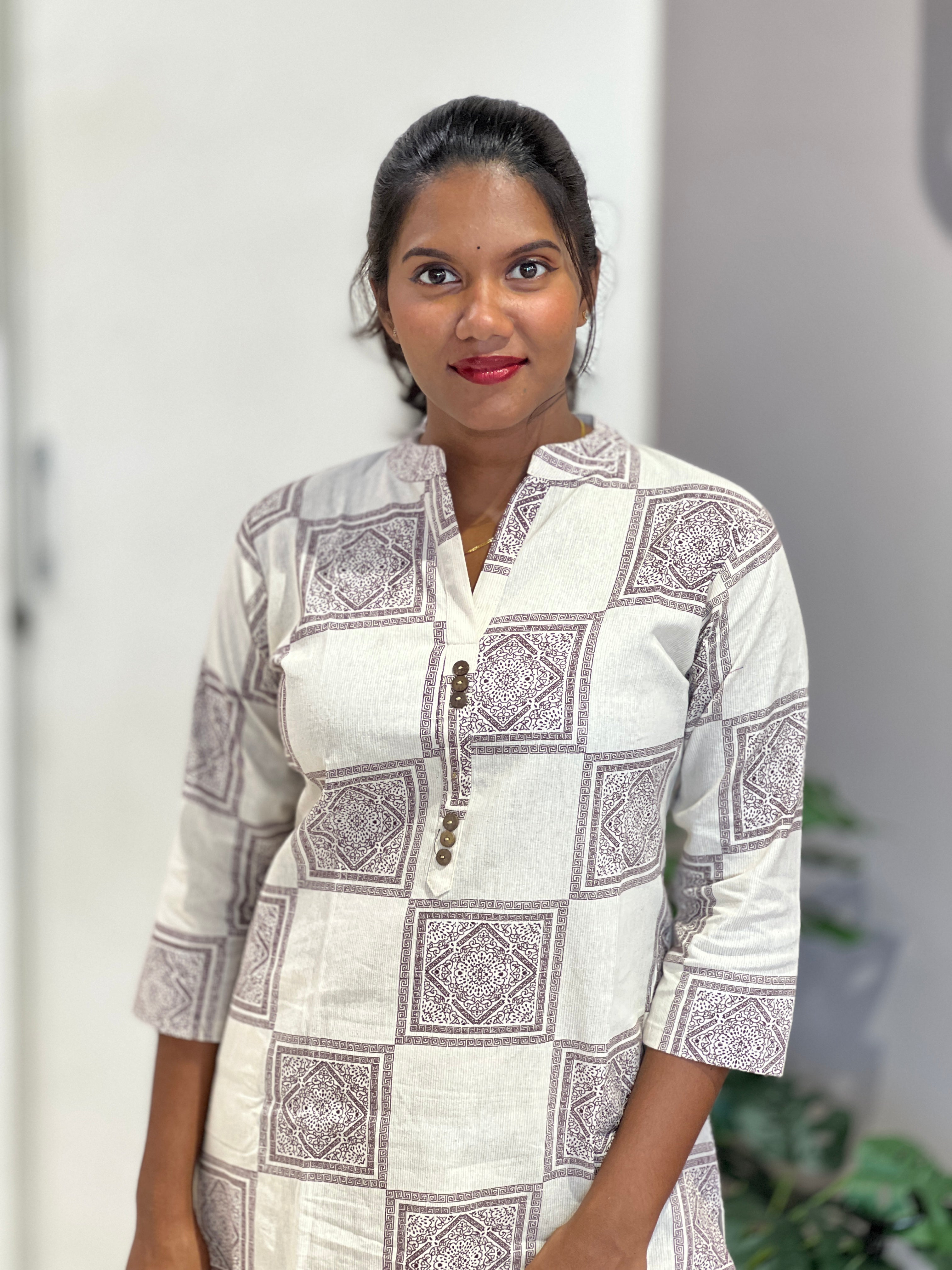 Printed Cotton Kurta Set | SLS105