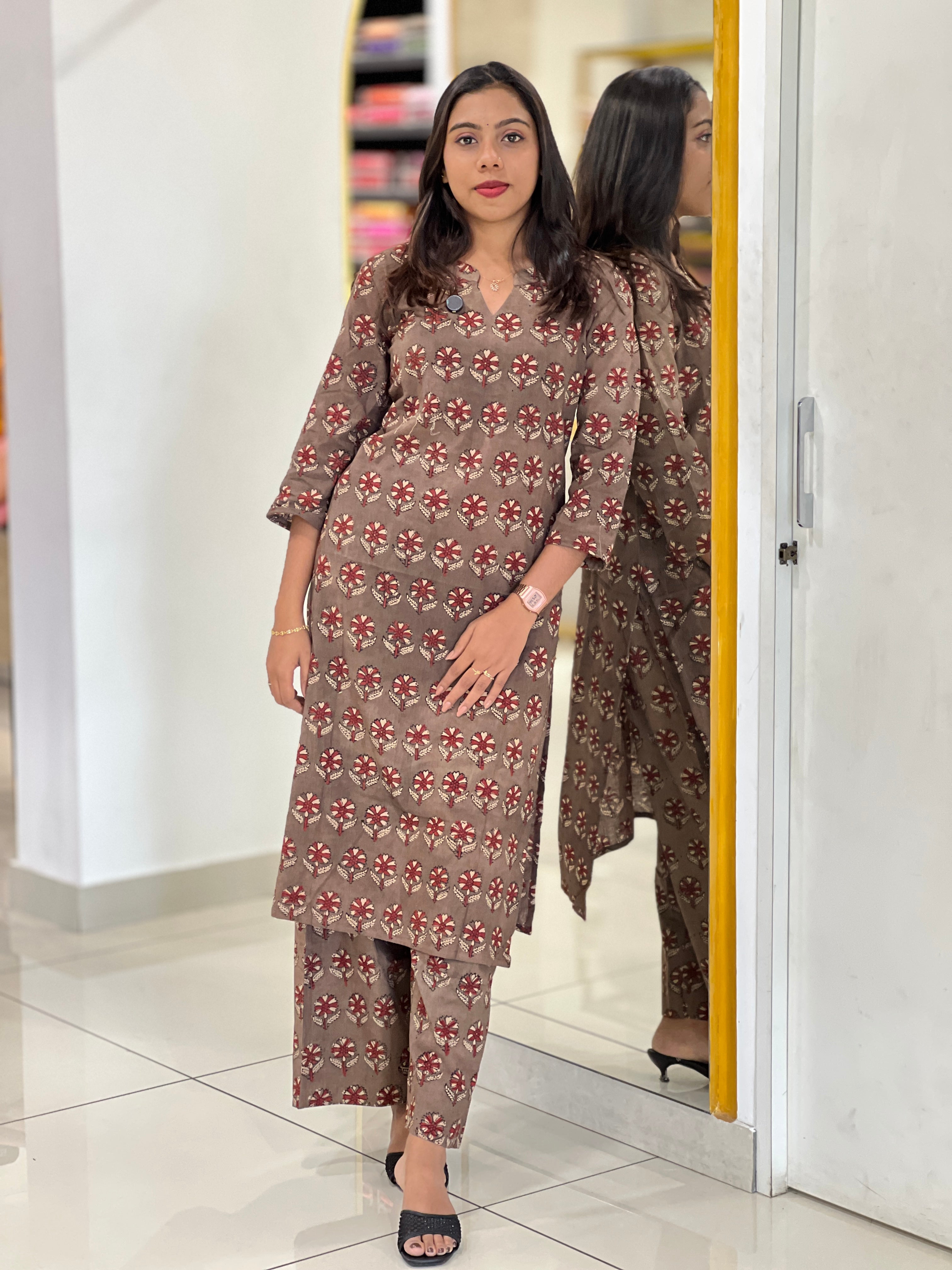 Printed Cotton Kurta Set | DNT856