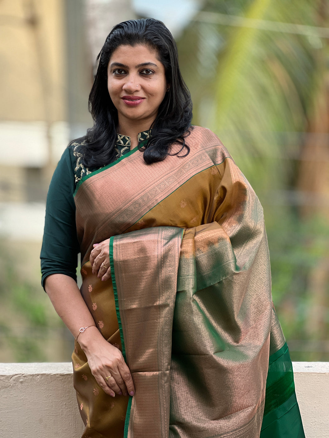Butta Weaving Pure Silk saree | AT124