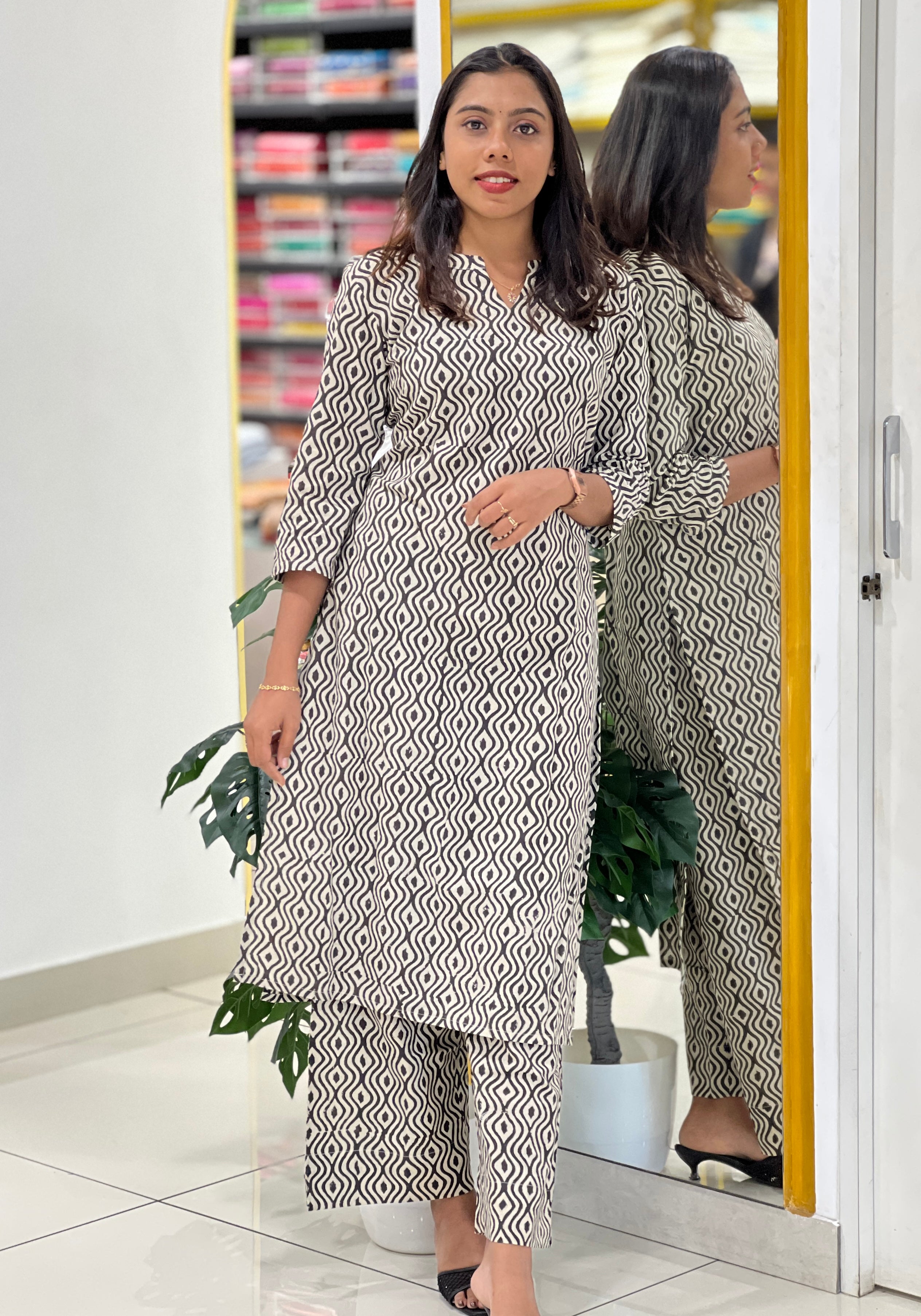 Printed Cotton Kurta Set | DNT858