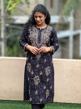 Hand Chikankari Rayon Kurta | SRC154