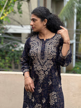 Hand Chikankari Rayon Kurta | SRC154