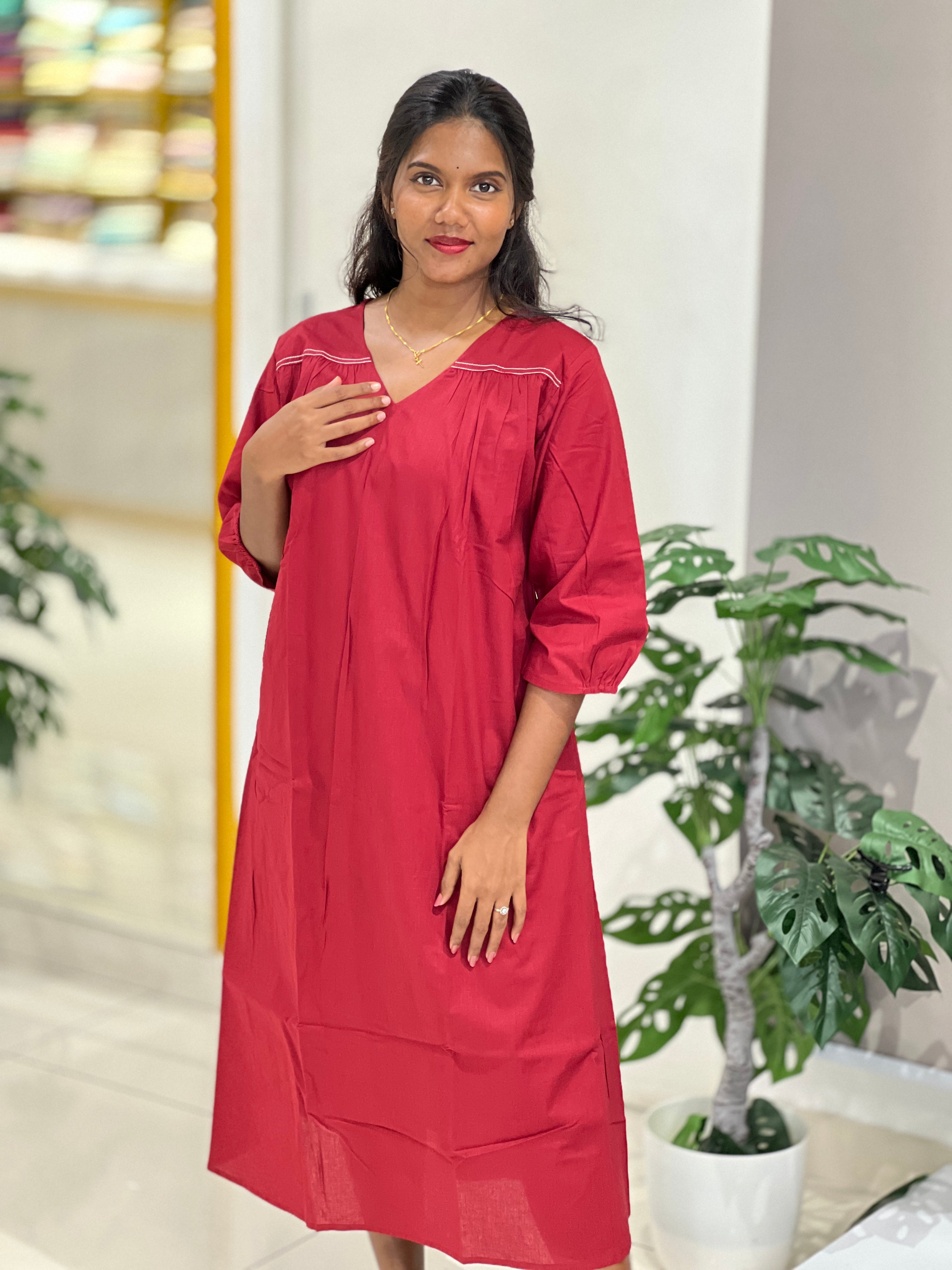 Aline Patterned Cotton Kurta | MSN168