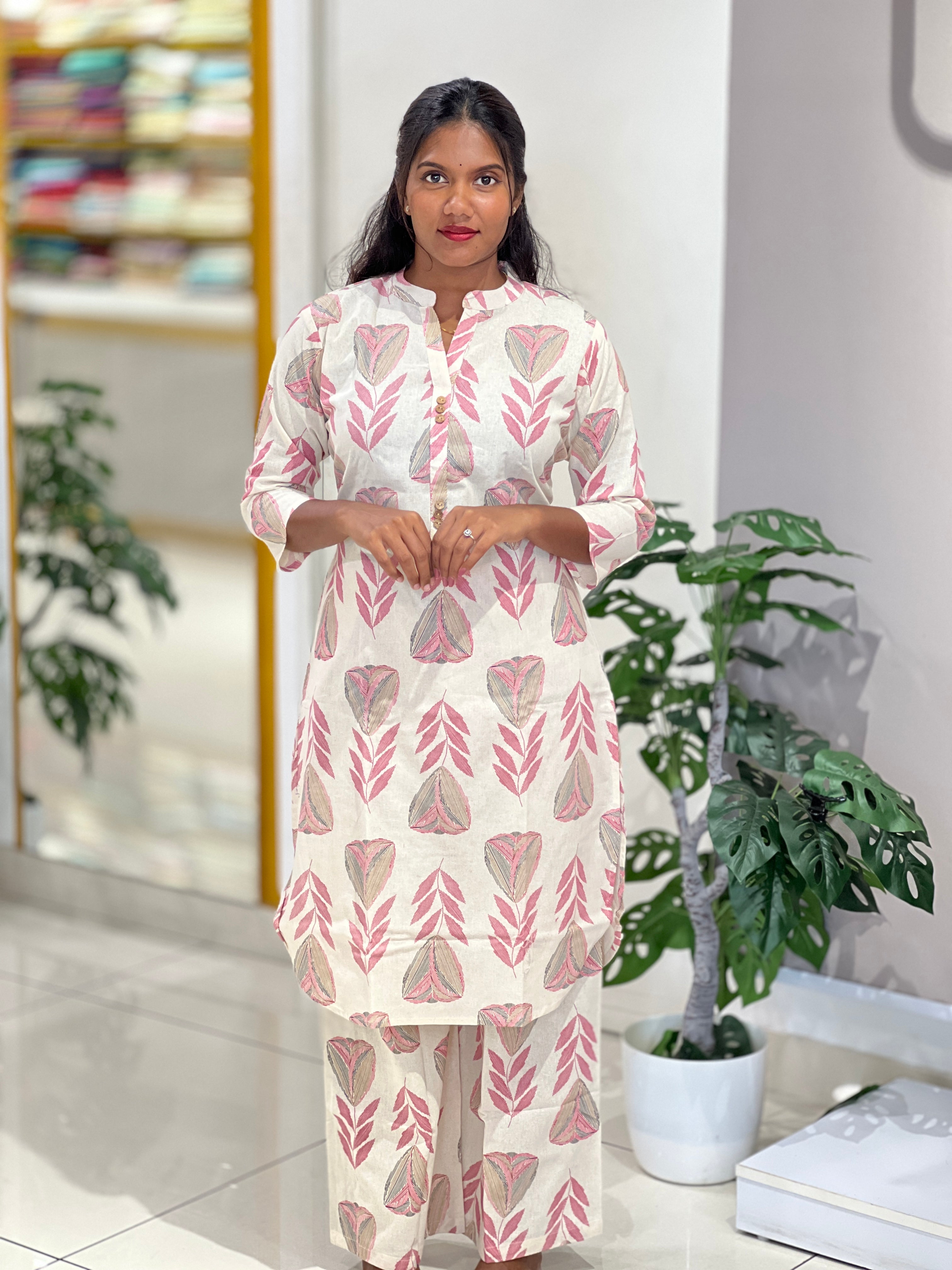 Printed Cotton Kurta Set | SLS106