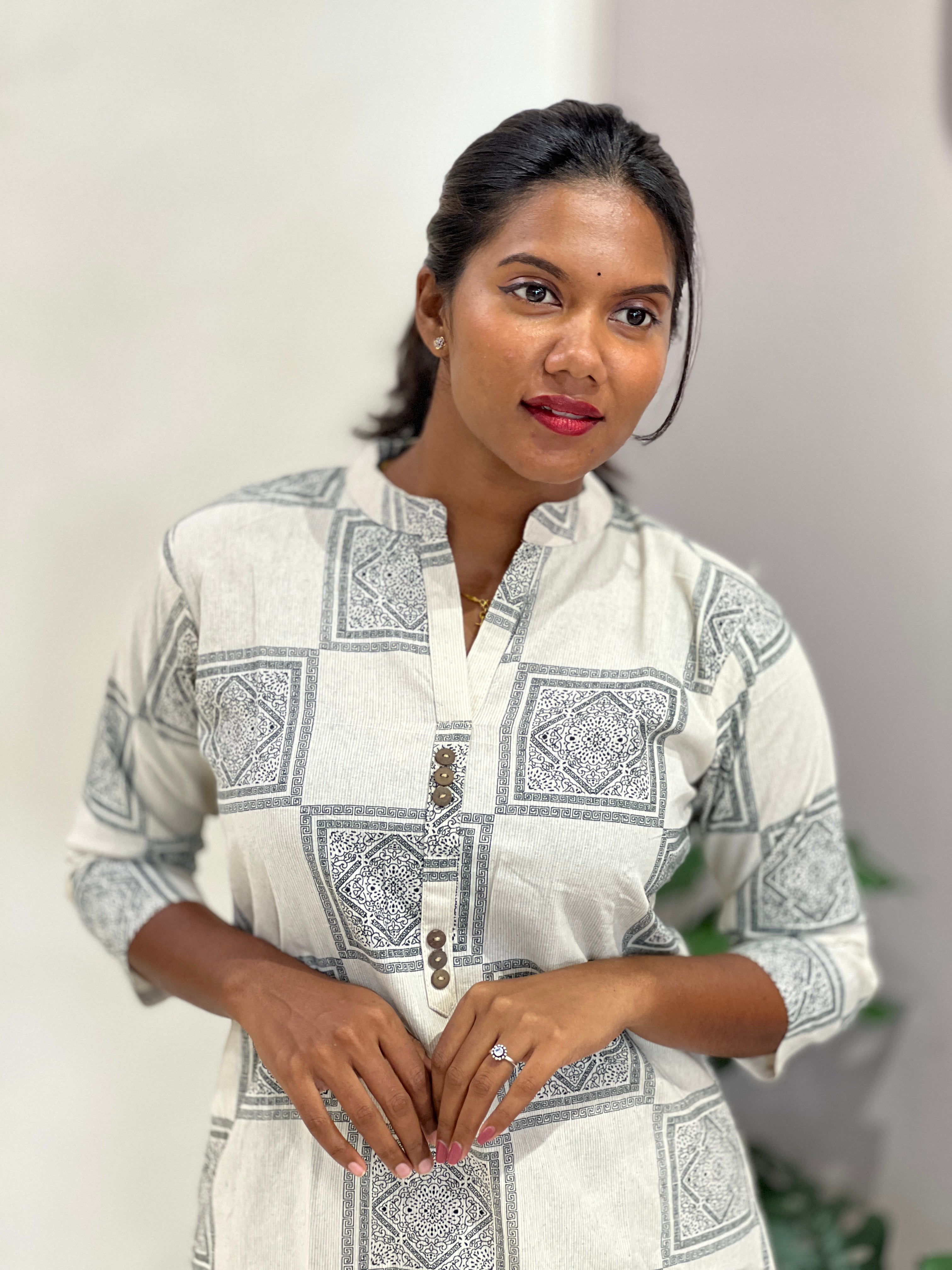 Printed Cotton Kurta Set | SLS104