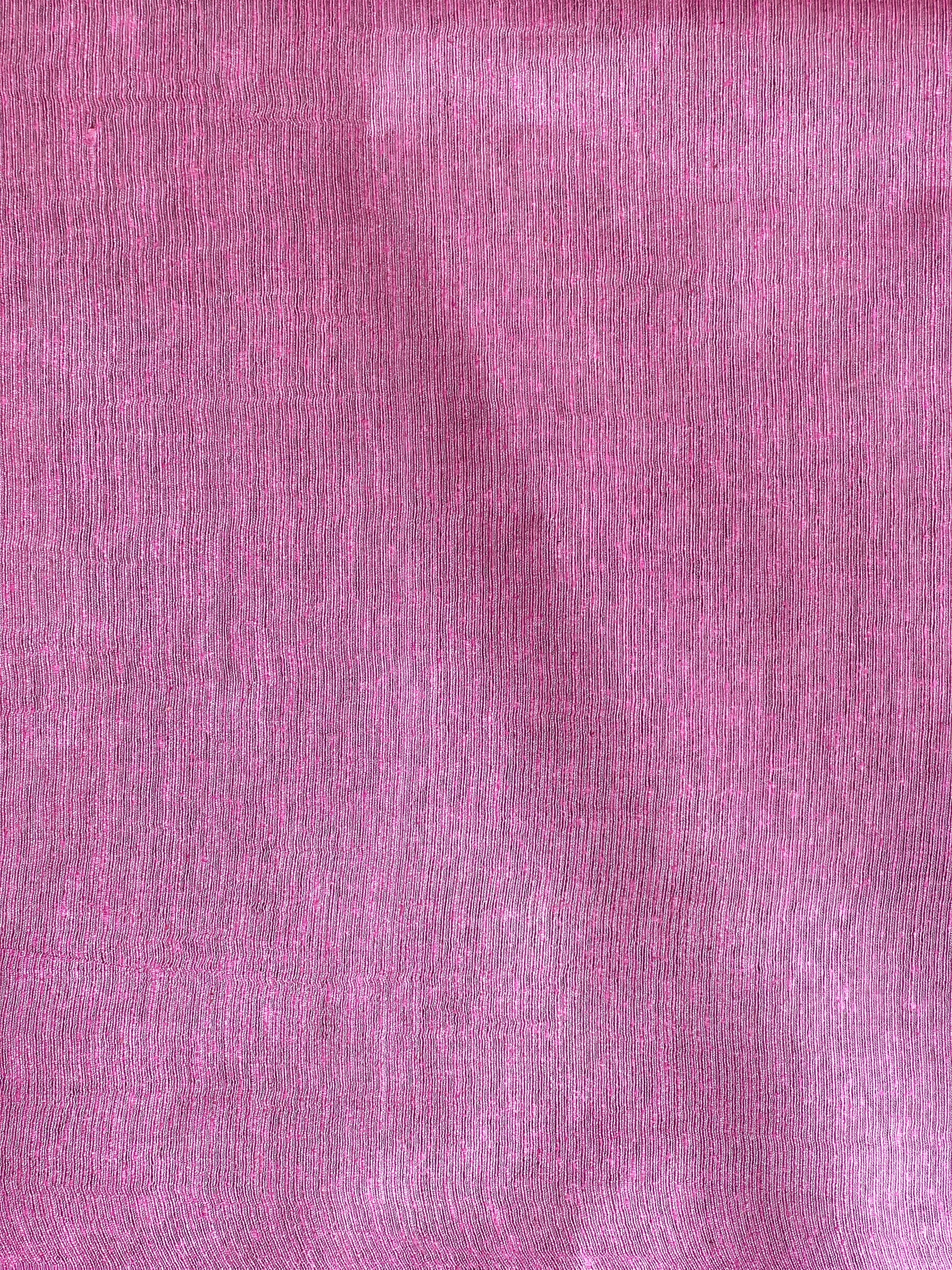 Thread Weaving Zigzag Patterned Noil Tussar Saree | PNS202