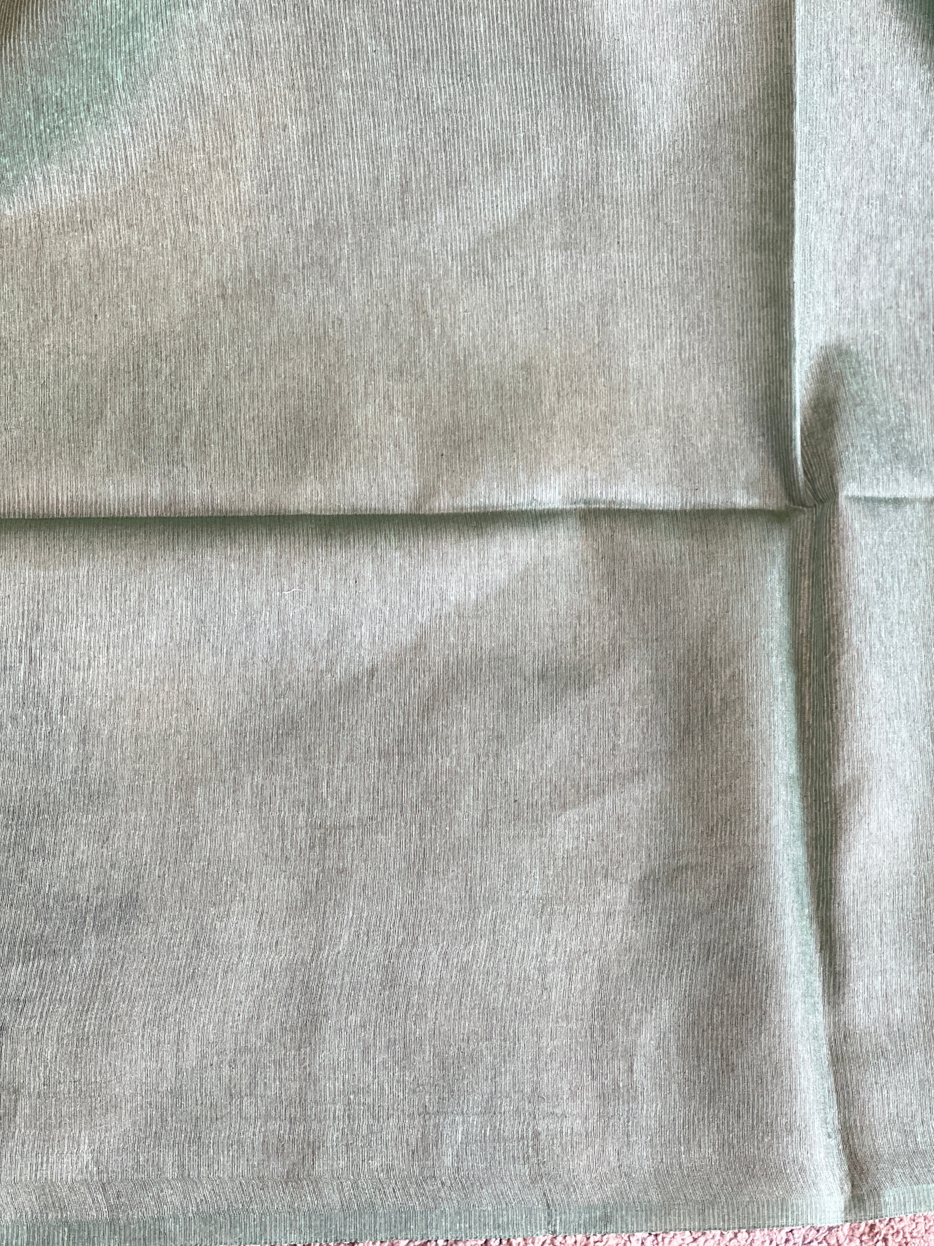Thread Weaving Zigzag Patterned Noil Tussar Saree | PNS199