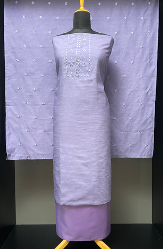 Mirror Work Detailed Tussar Finish Salwar Set | SD123