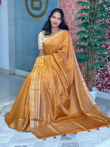 Check Patterned Banarasi Silk Saree | NN355