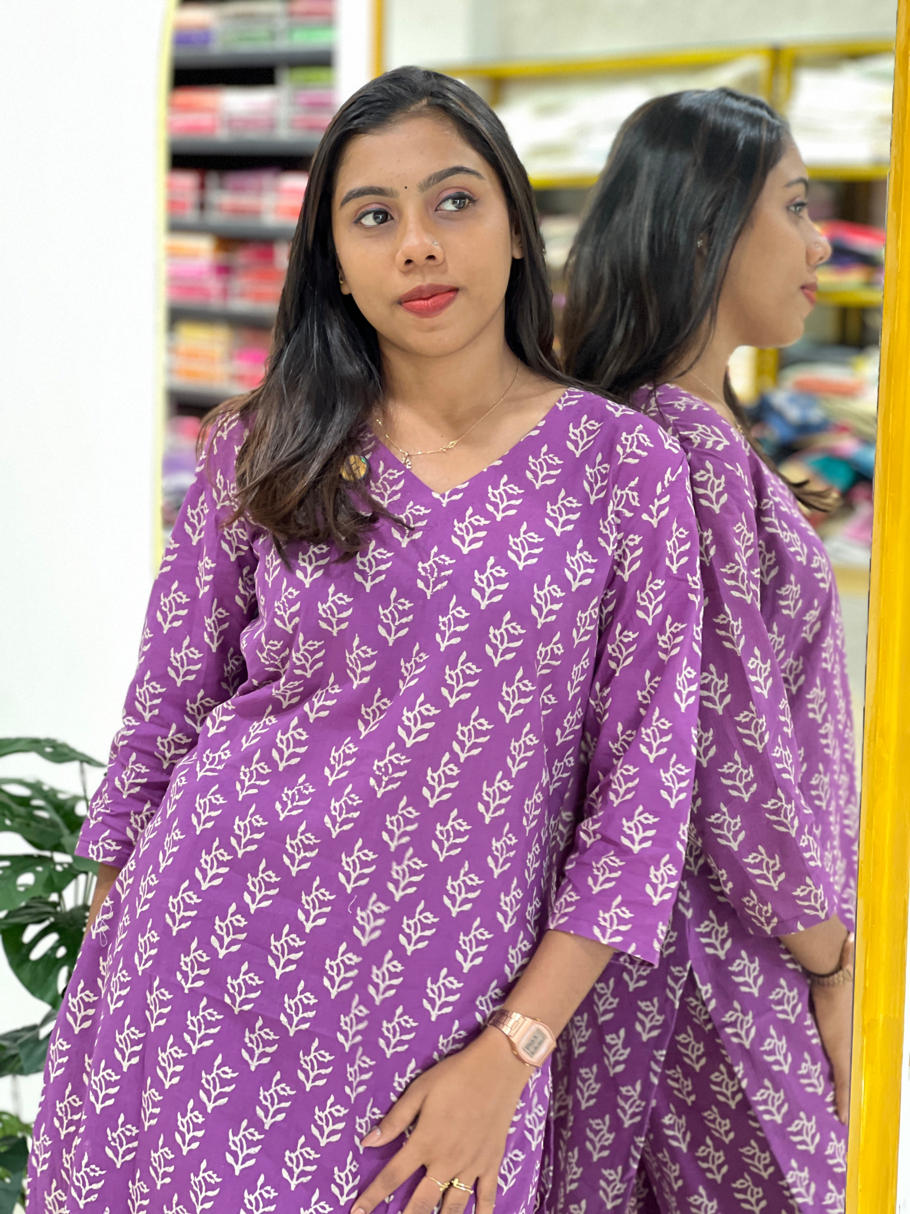 Printed Cotton Kurta Set | DNT861