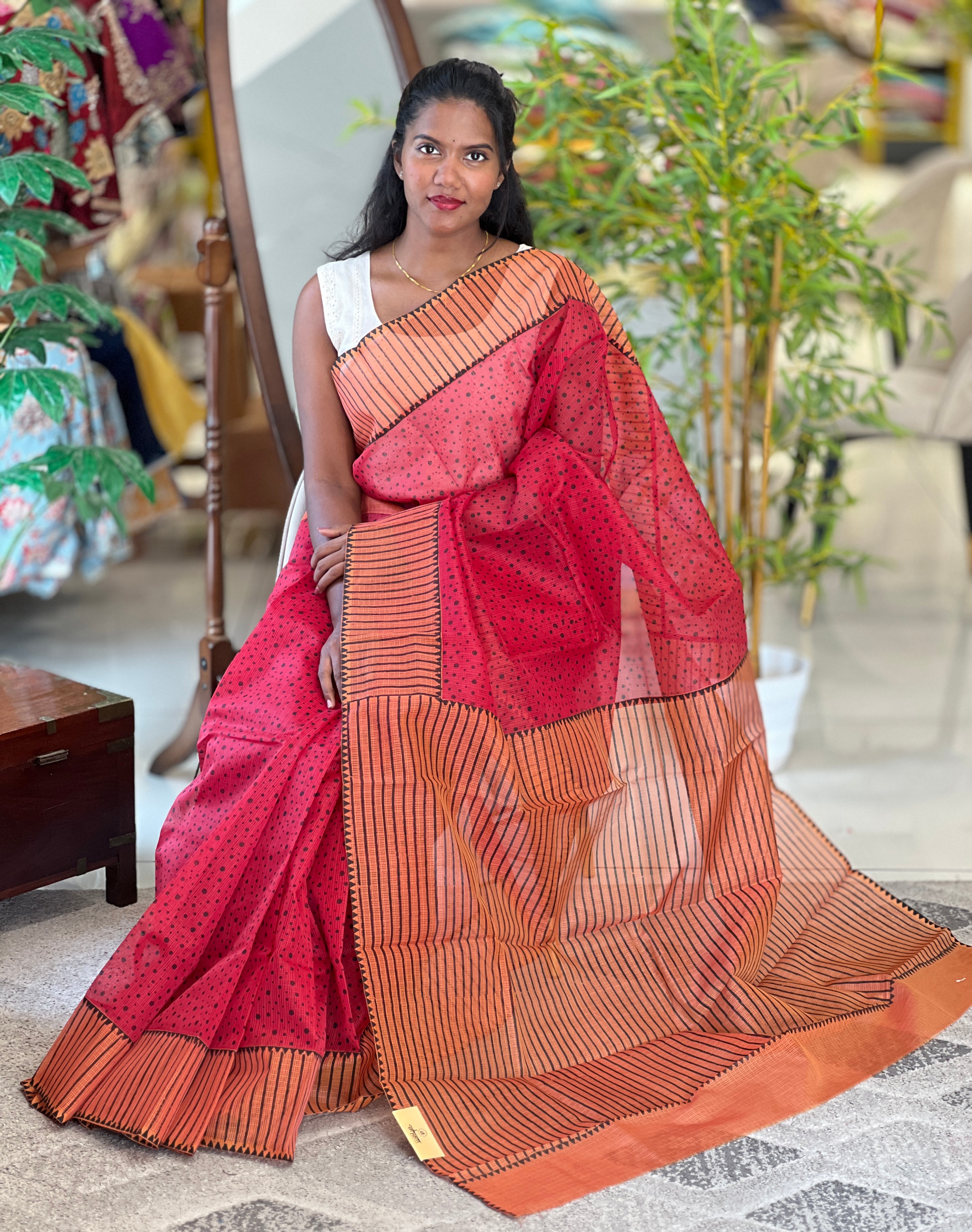 Block Printed Kota Saree | JSC650