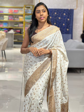 Traditional Butta Weaved Semi Banarasi Saree | KSS112