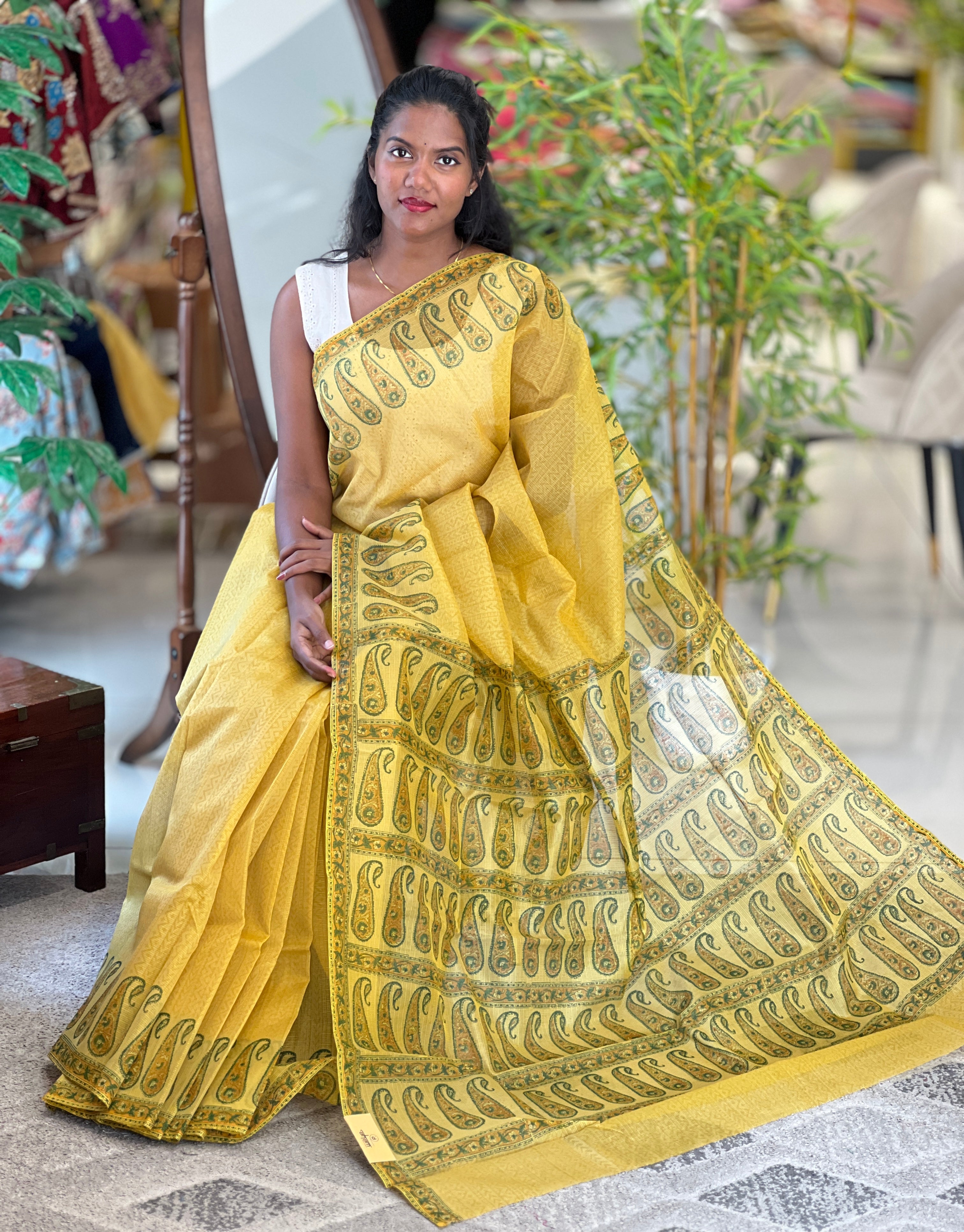 Block Printed Kota Saree | JSC649