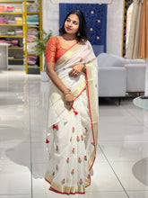 Floral Machine Embroidery Detailed Kota Saree | MR133