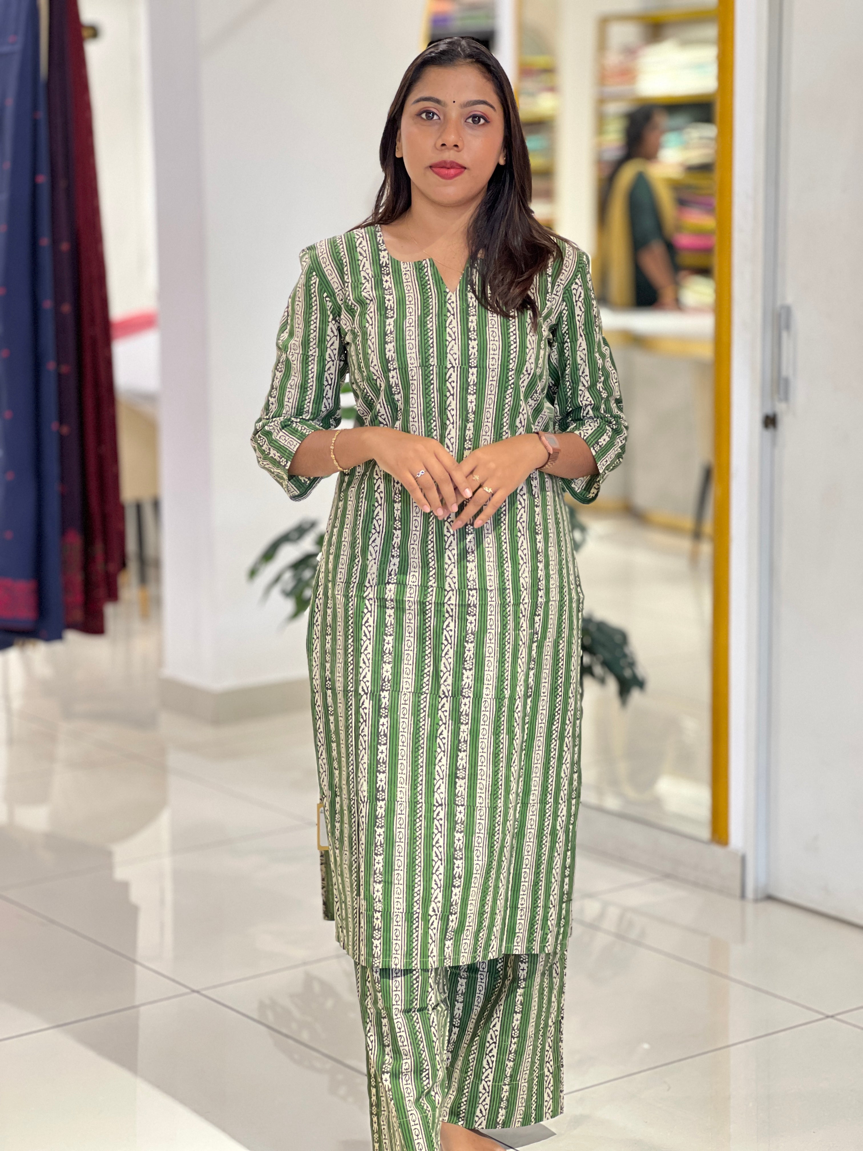 Printed Cotton Kurta | DNT847