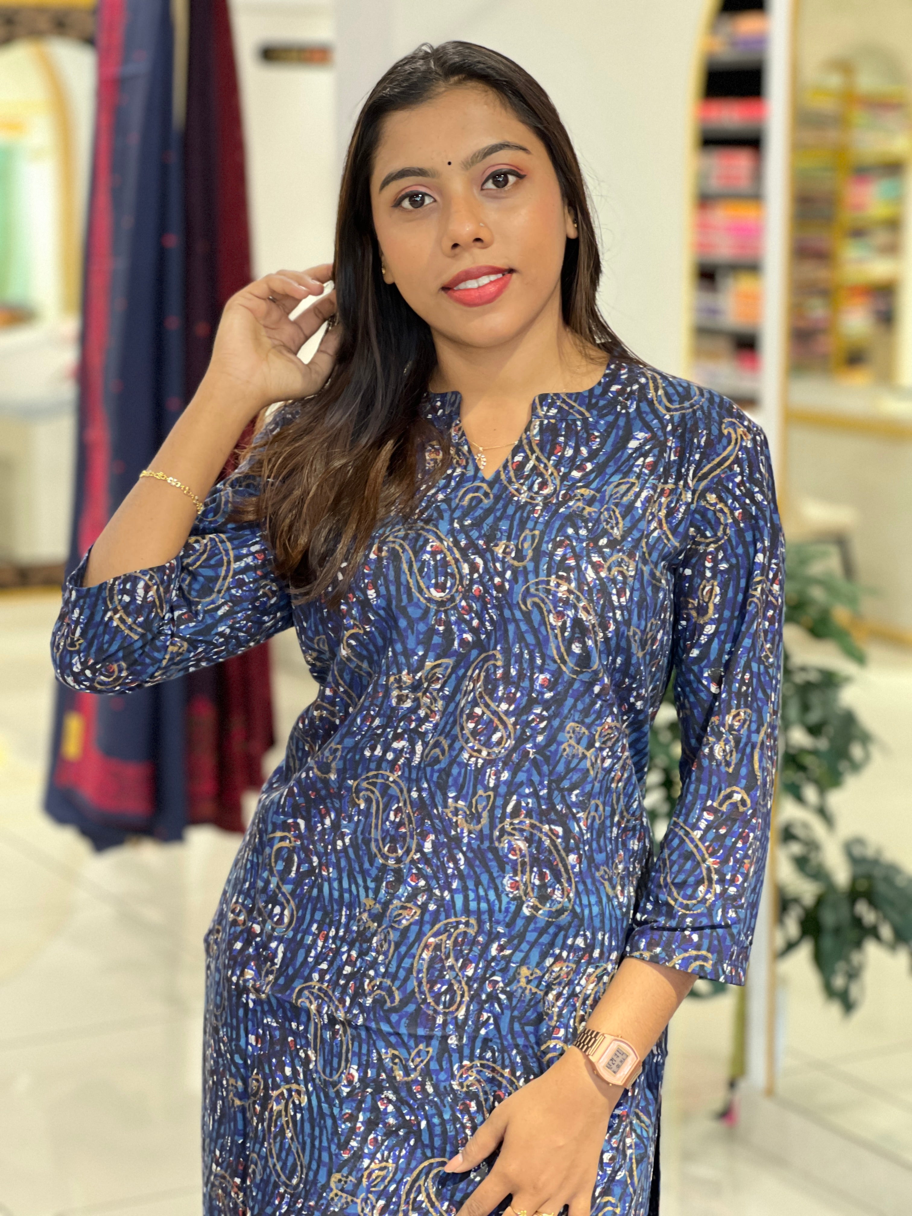 Printed Cotton Kurta Set | DNT876
