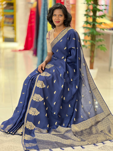 Peacock Design Chanderi Finish Saree | SHC172